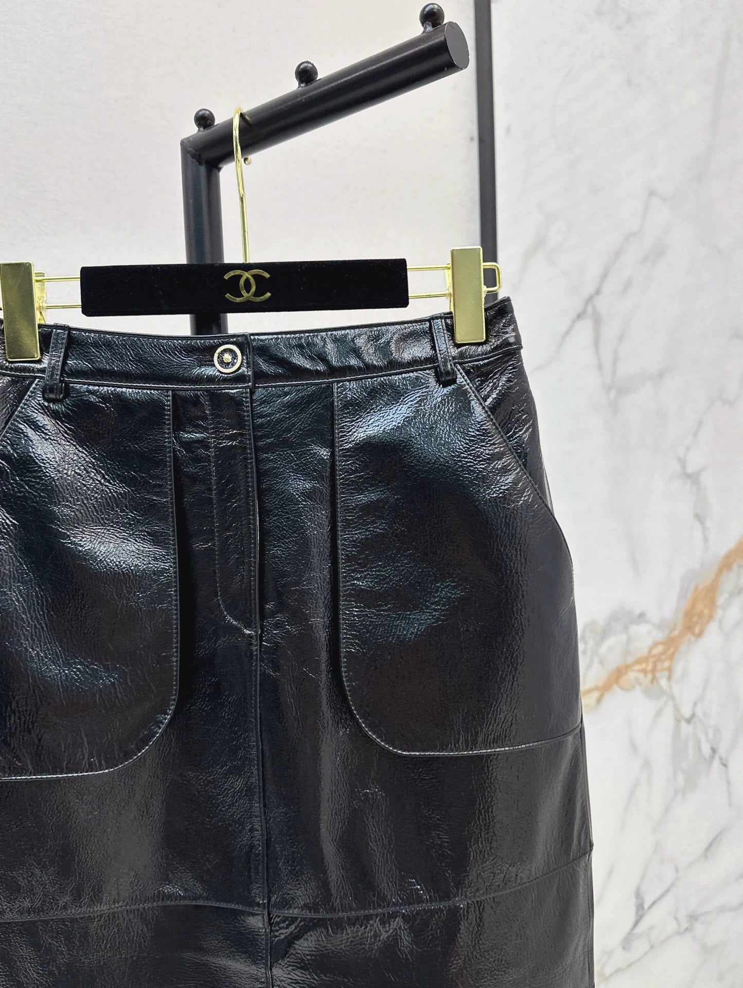 C 25A Premium Handcrafted Collection New Genuine Leather Skirt