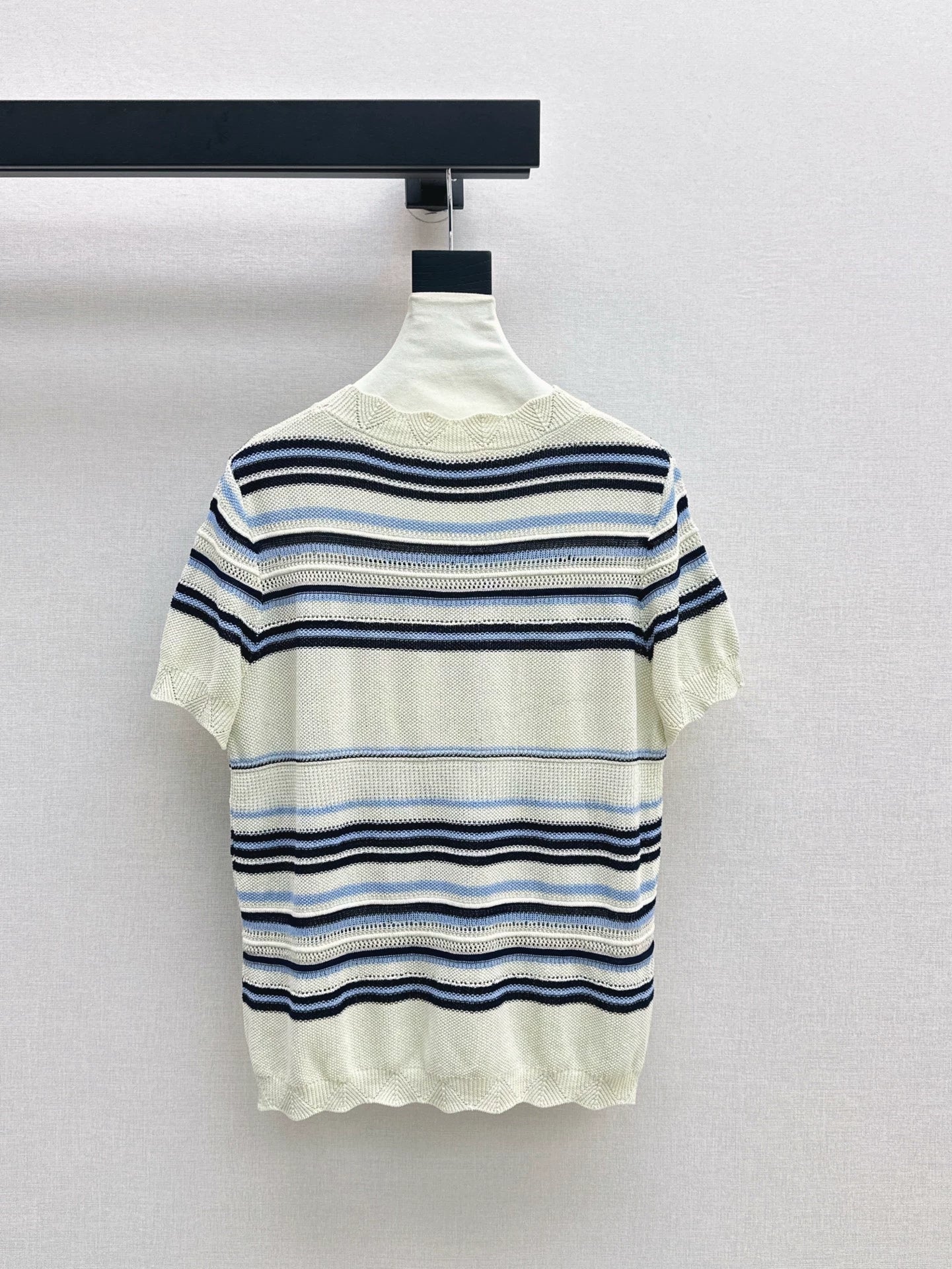 CE 25 Spring/Summer New Ice Silk Striped Knit Sweater