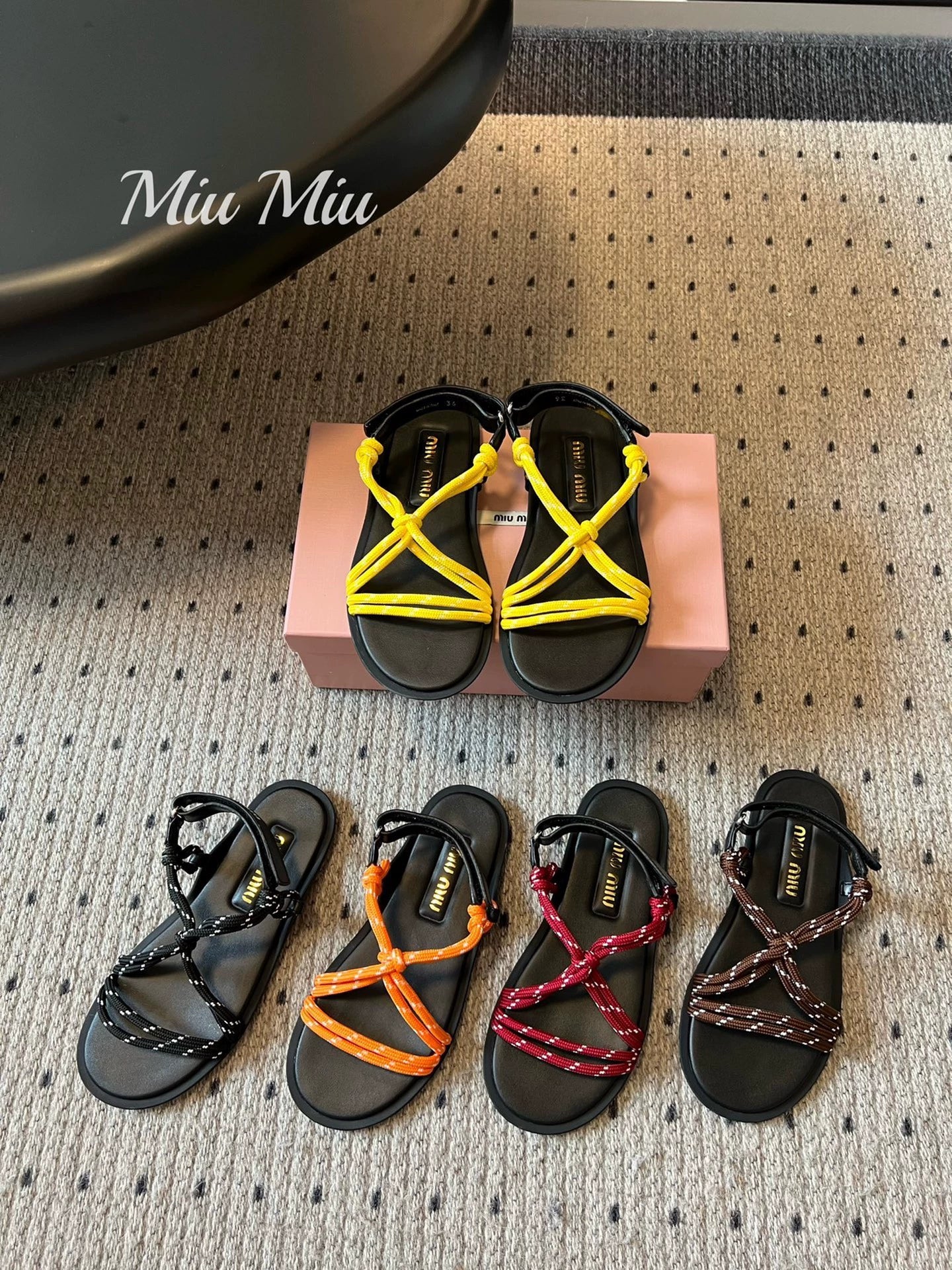 M 25 new summer simple and versatile knotted sandals and flat slippers