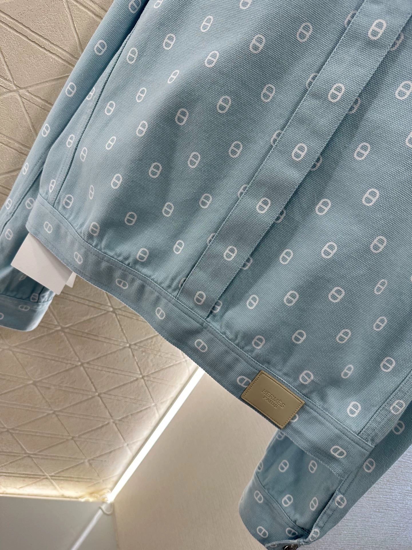 H 25 Pignose Print Denim Jacket