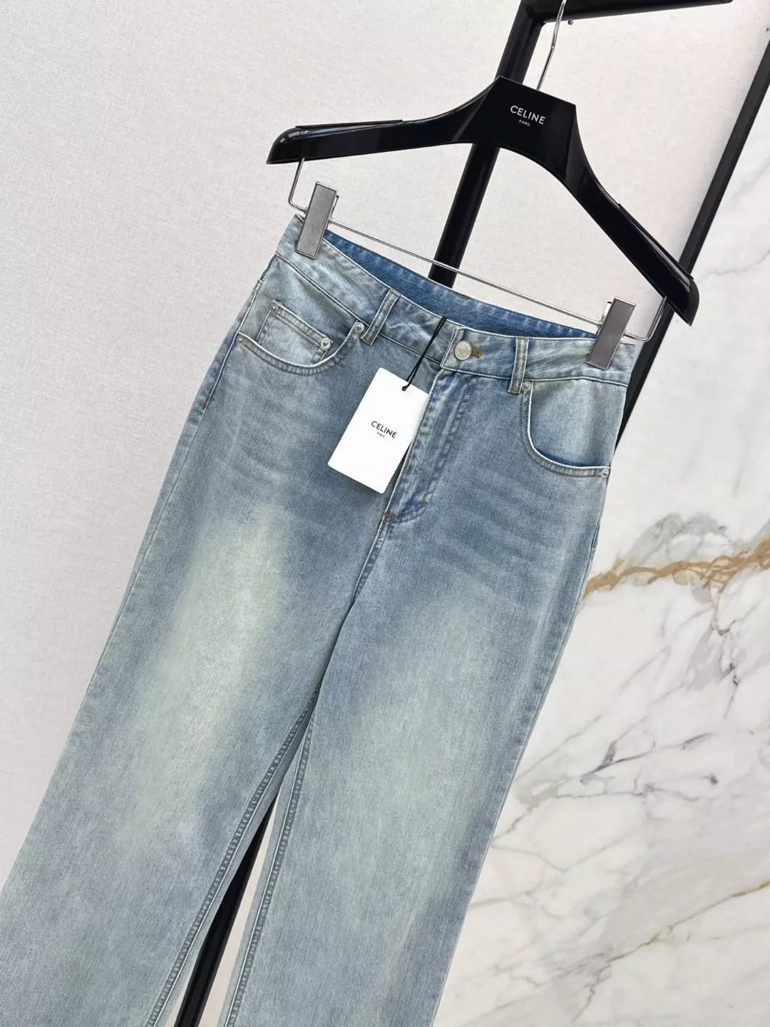 Ce 25 spring and summer new color collision straight jeans