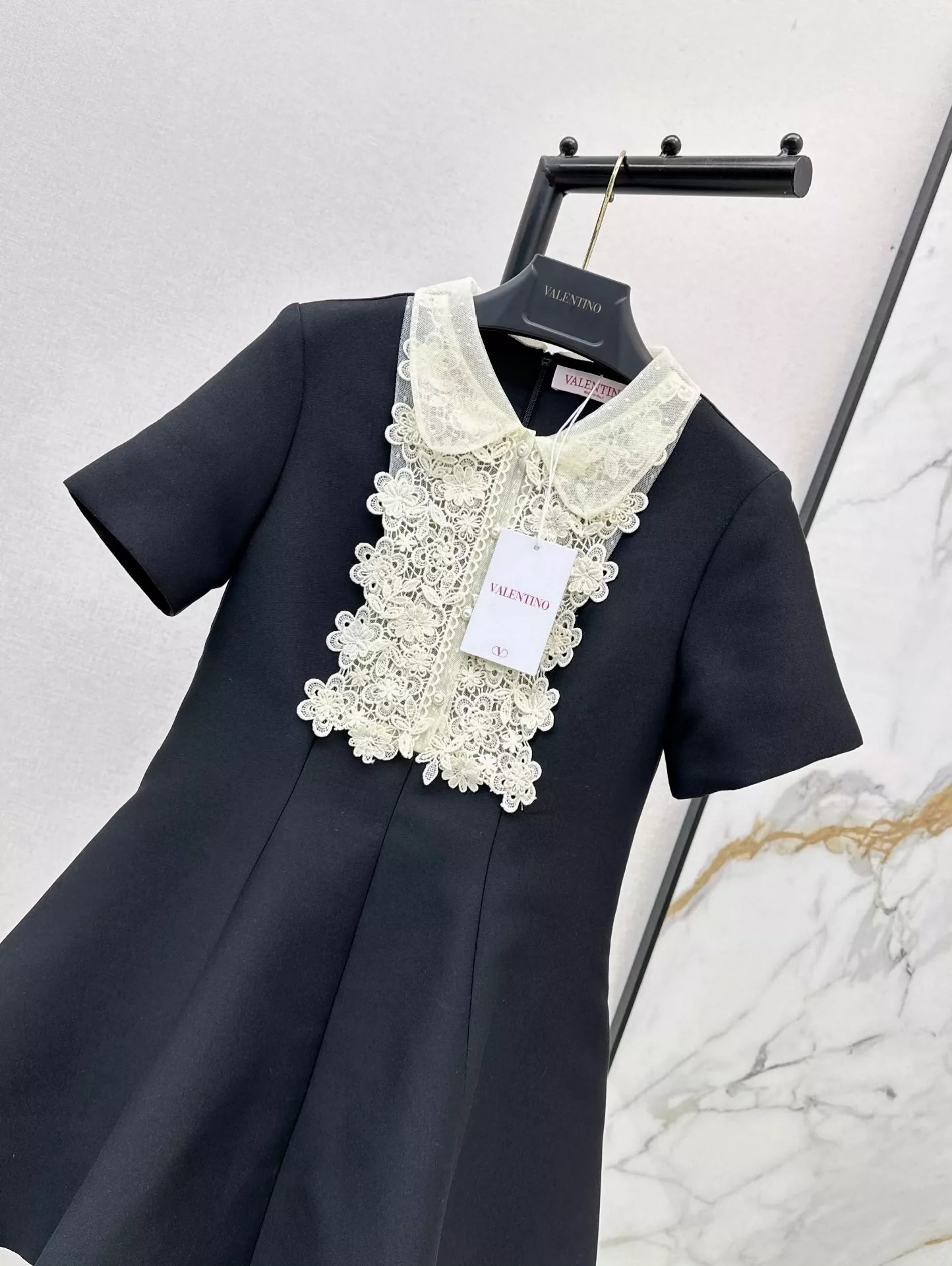 V 25 Spring/Summer Embroidered Lace Collar Doll Style Short Sleeve Dresses