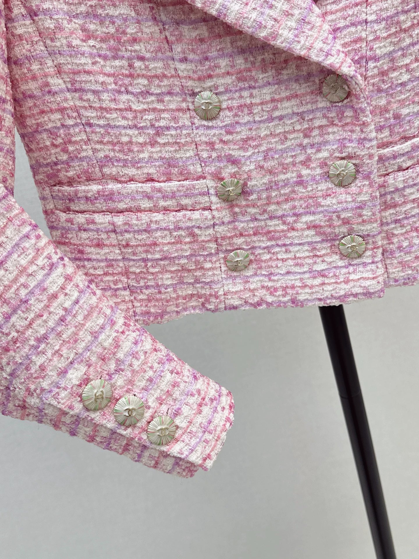 C 25fw Pink lapel jacket