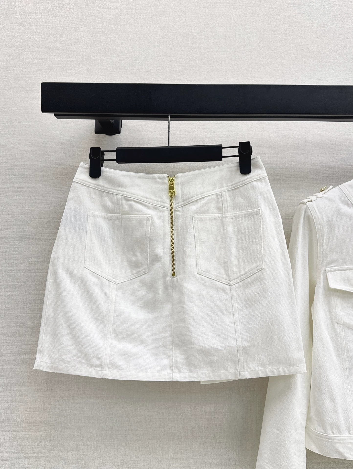 BA 25 new denim white denim suits