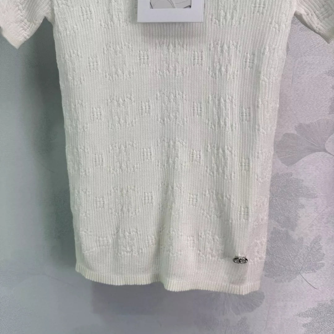 2025 Summer New Round Neck Short Sleeve Tops