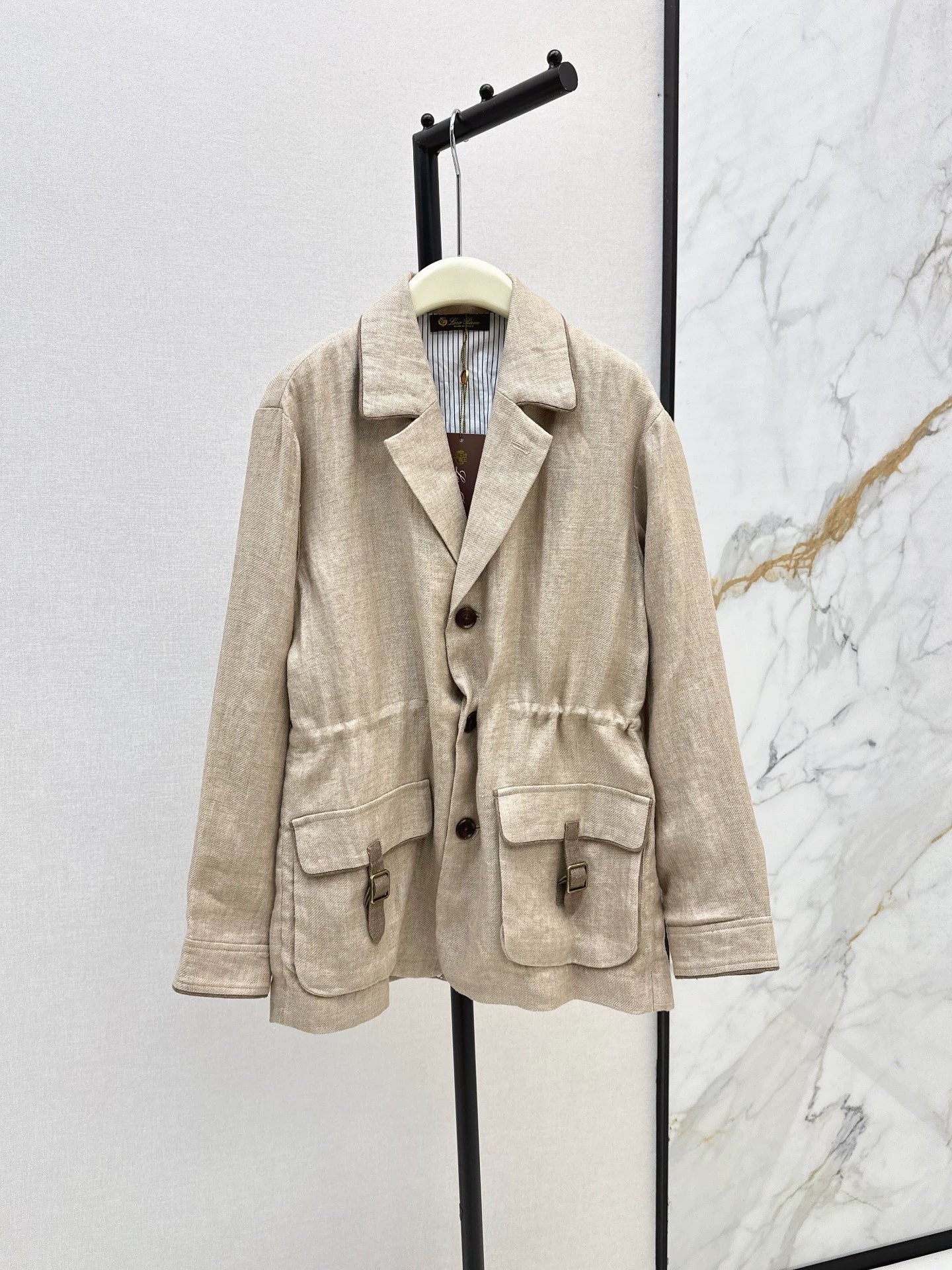 LOR 25 British retro home leisure linen jacket