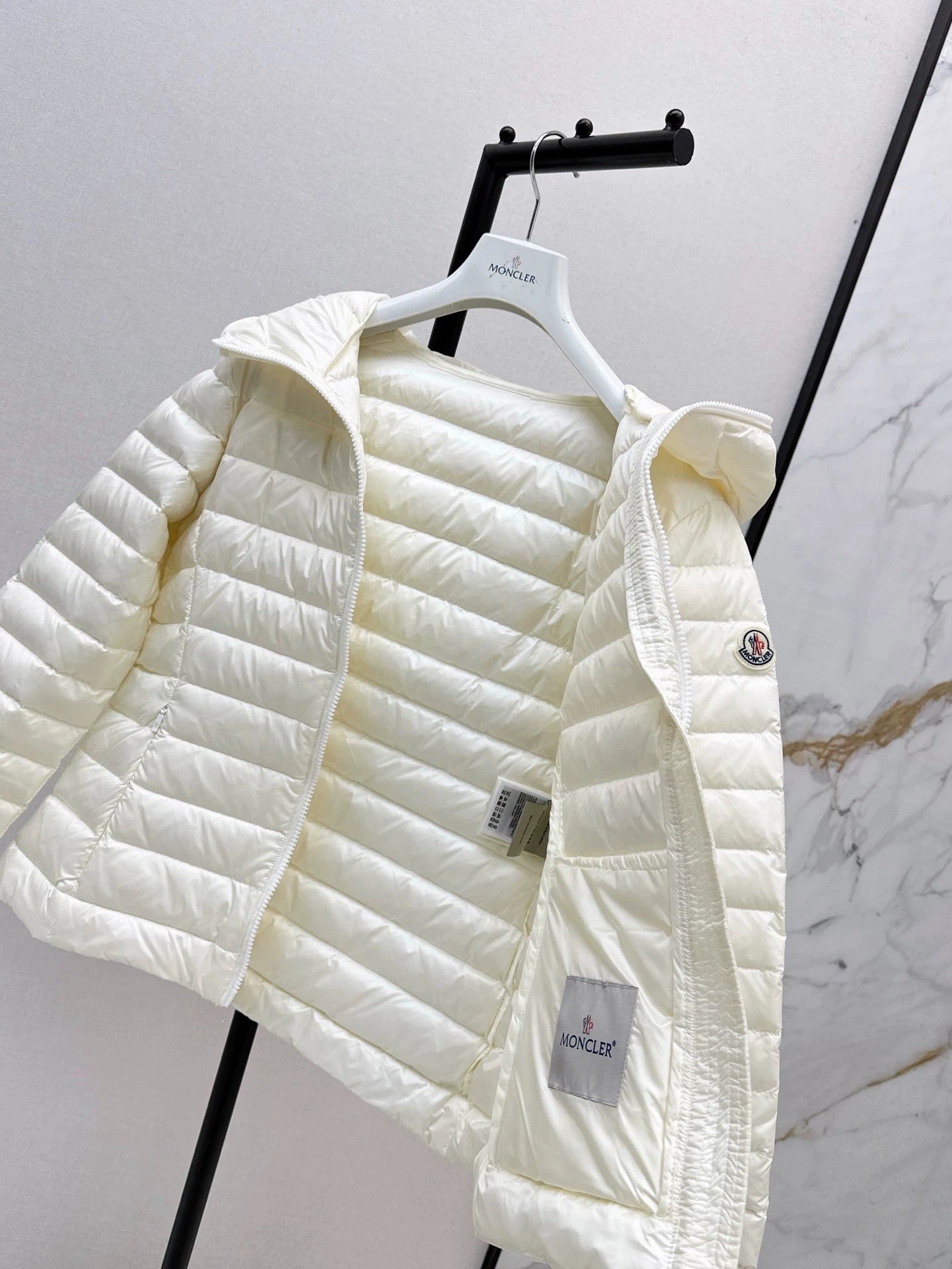 Mon 25 new waist thin hooded down jacket