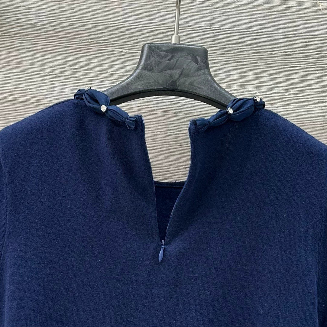 V 25 Spring/Summer New Knit Short Sleeve Top