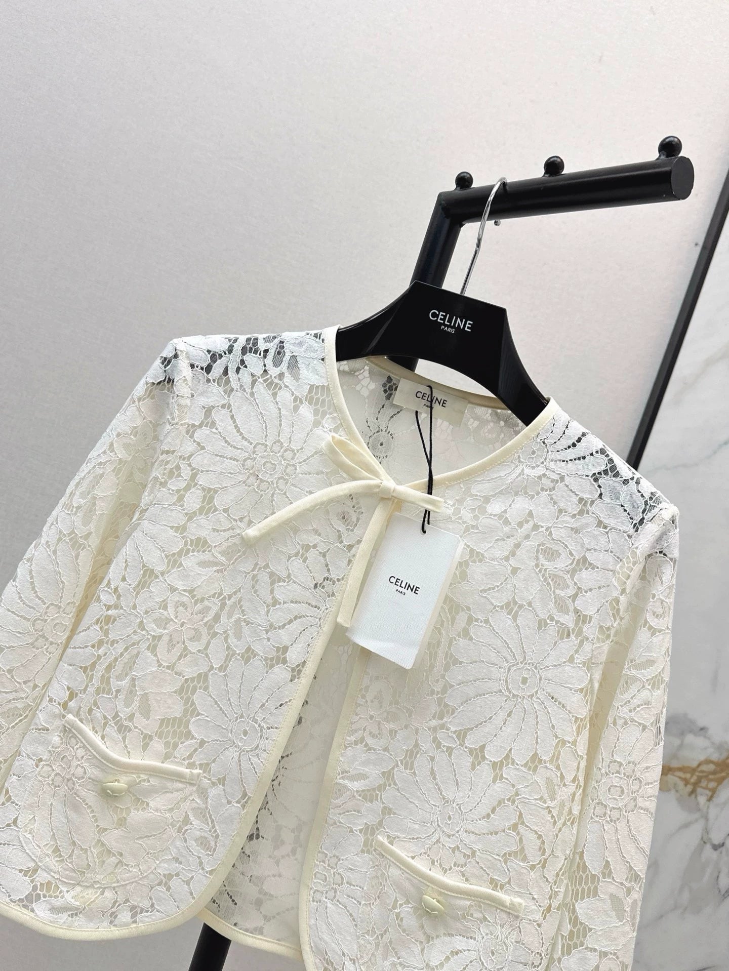 Ce 25 Frühling Sommer Neueste Spitze Stickerei Strickjacke Kleine Jacke