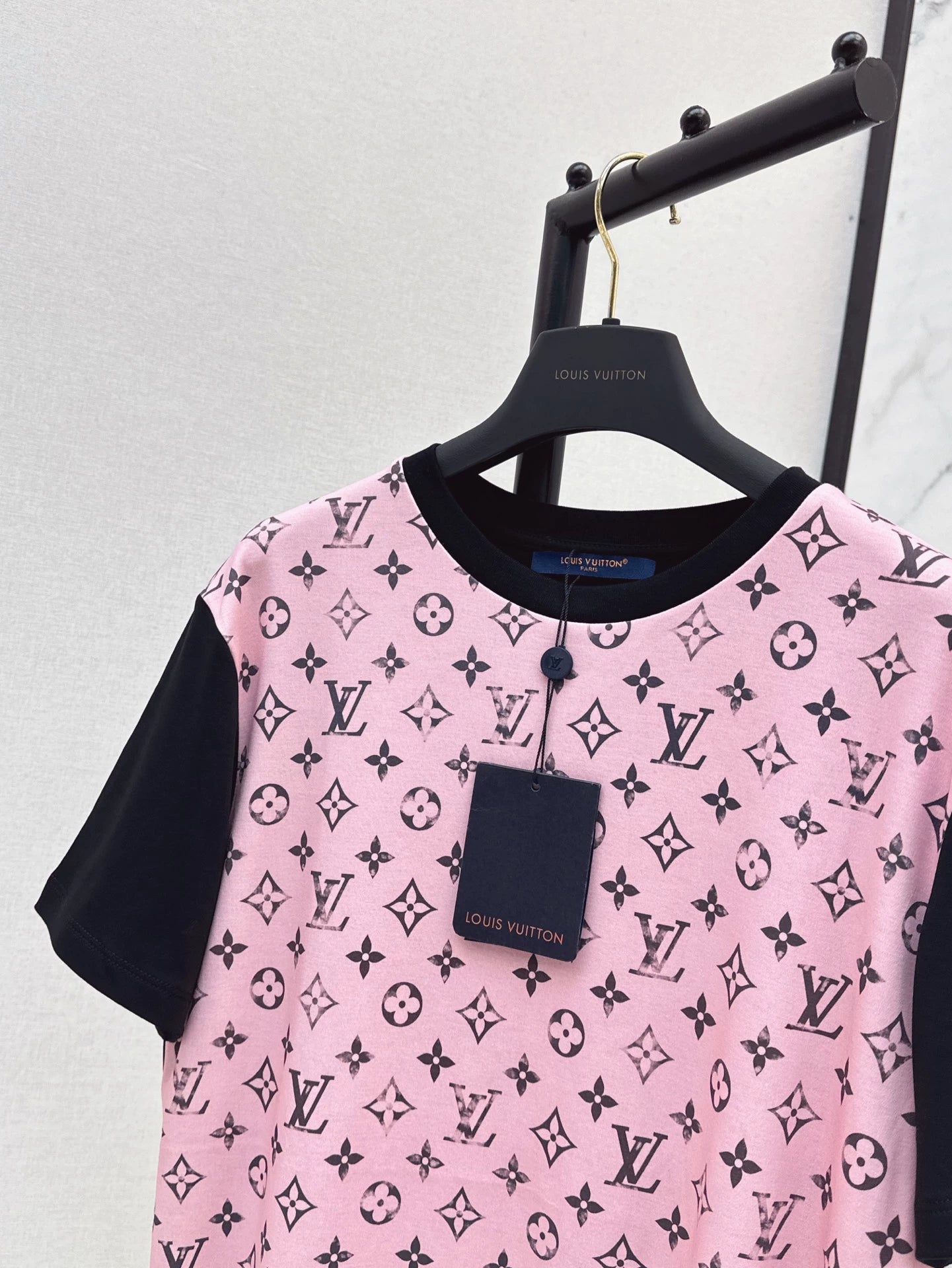 L 25 Printed knitted short sleeves