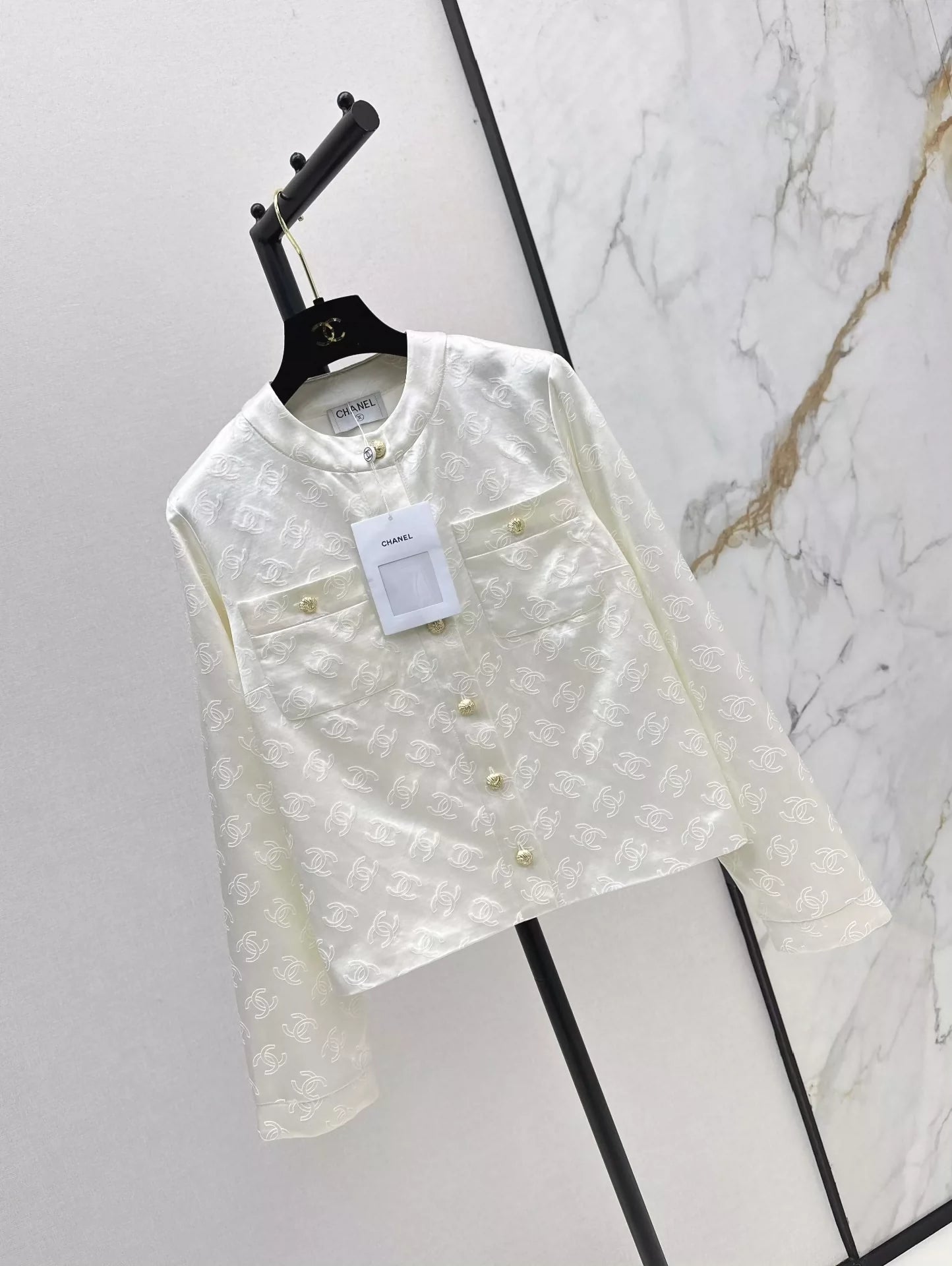 C 25 Silk logo jacquard jacket