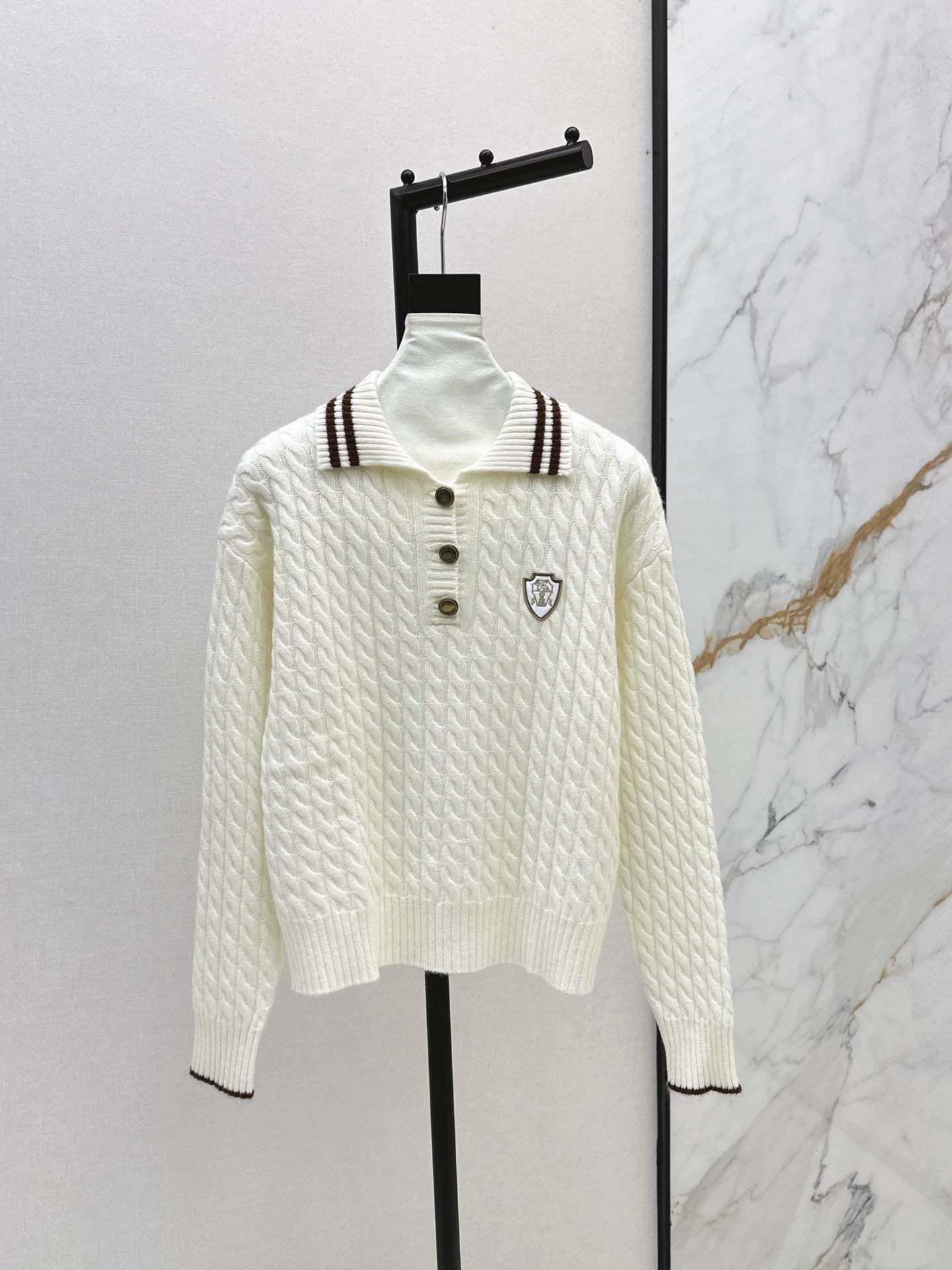 Bru 25 Logo-embellished cashmere sweater