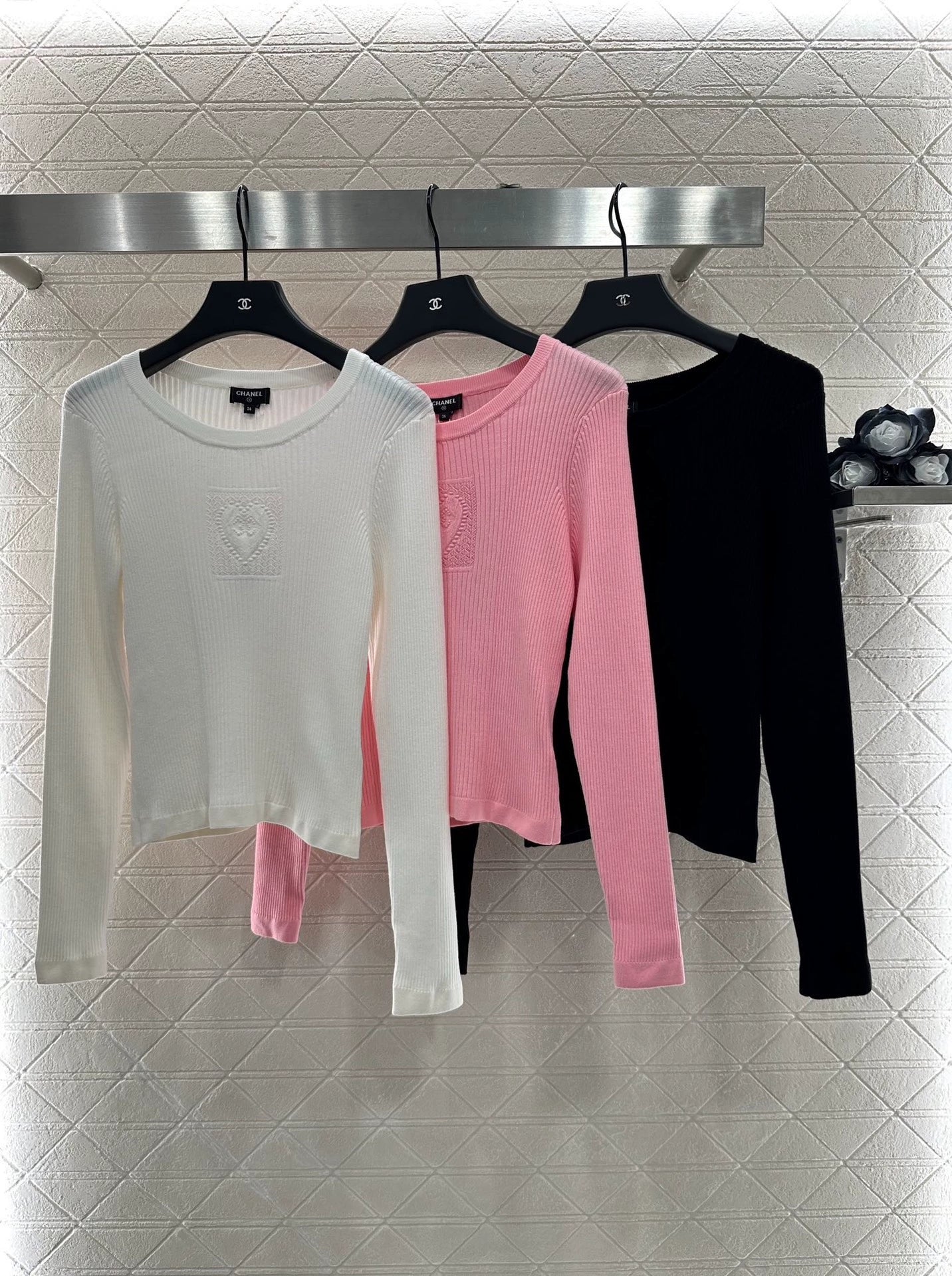 C 25 Heart knitted long sleeves