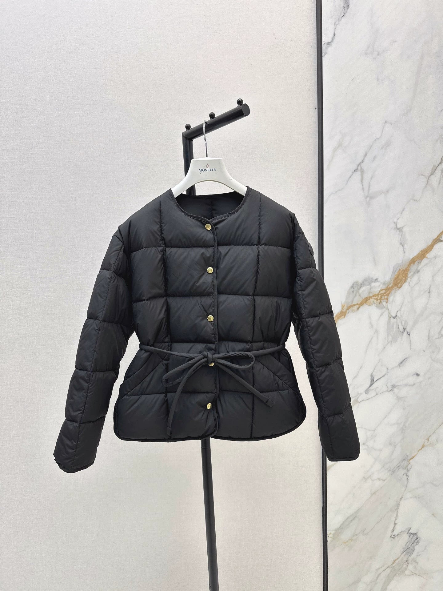 Mon 25fw New Puffer Crew Neck Down Jacket