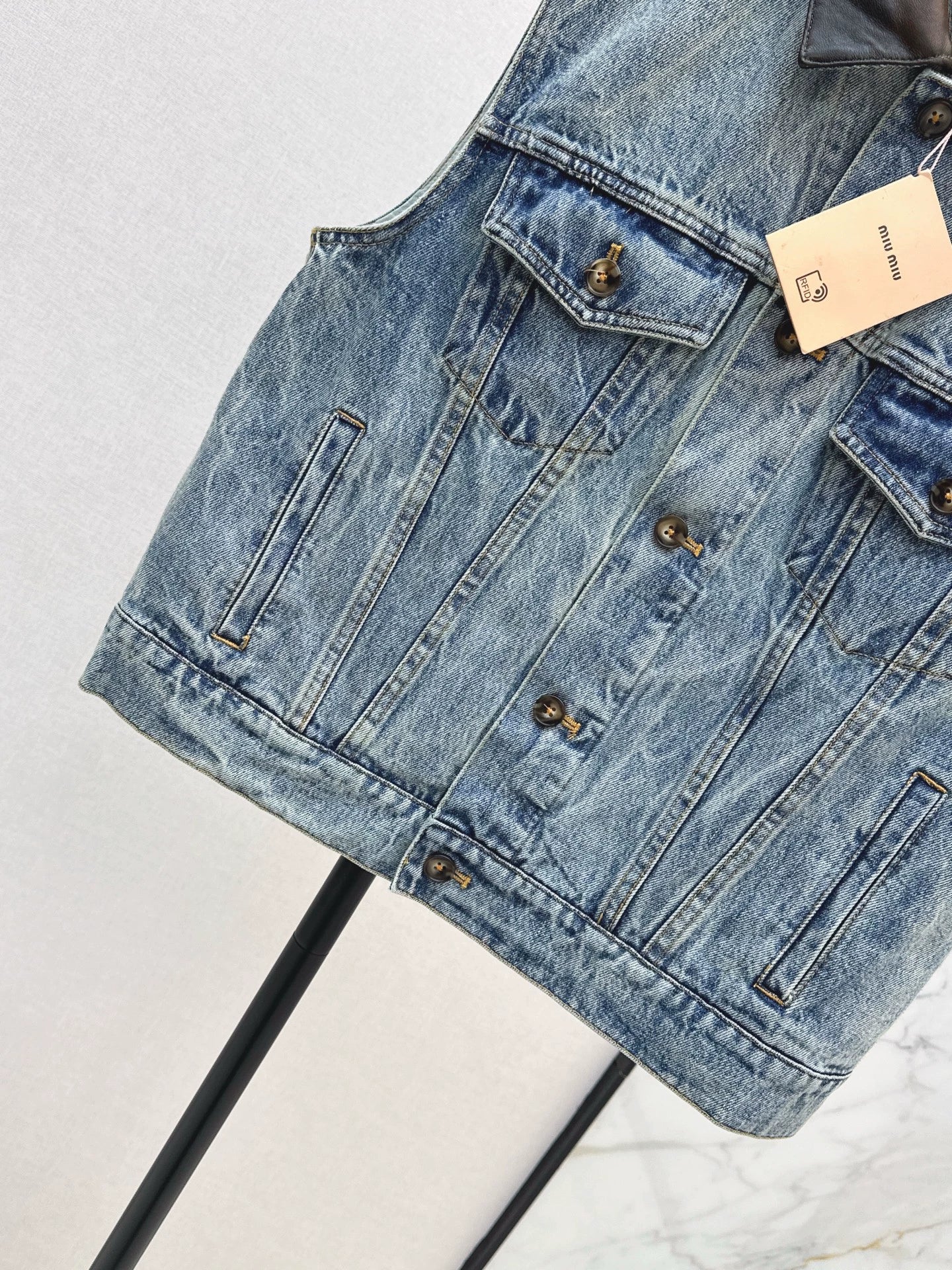 M 25fw Vintage denim vest