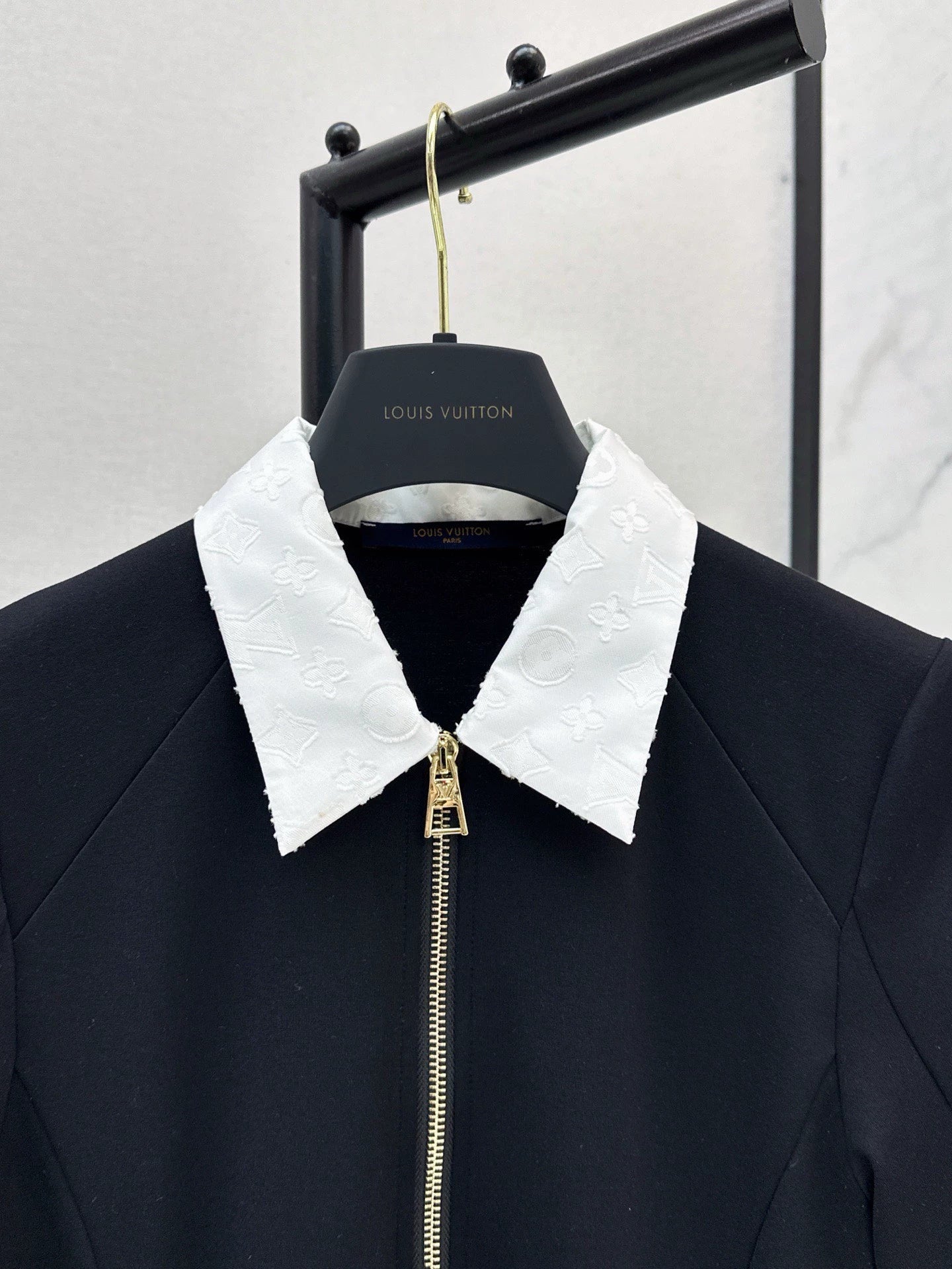 L 25 Spring/Summer New Letter Color Collision Lapel Dresses