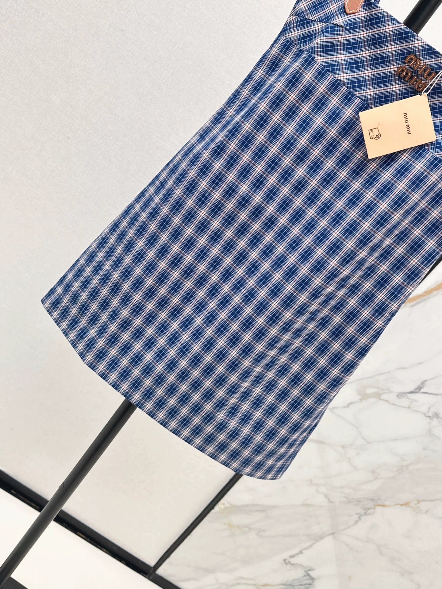 M 25 Spring/Summer New Plaid Suspender Dress