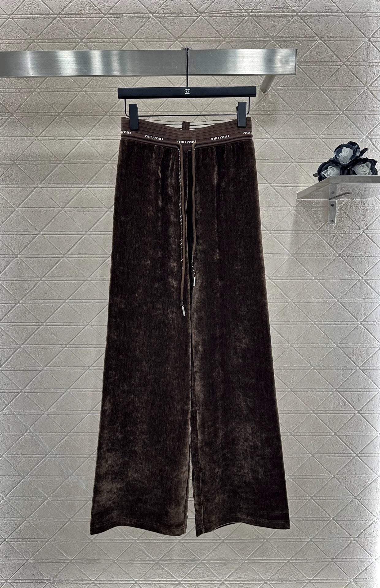 M 25 drawstring wide-leg trousers