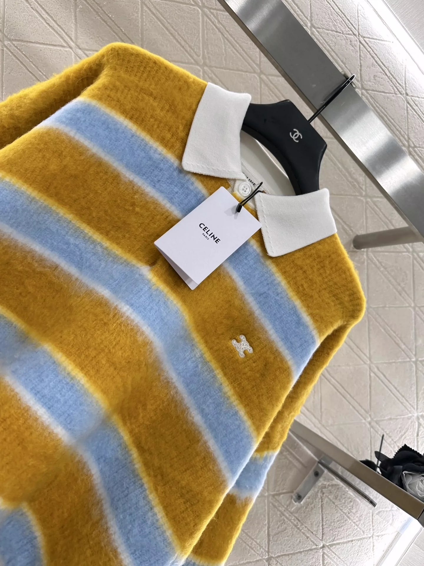 Ce 25 New Striped Polo Sweater