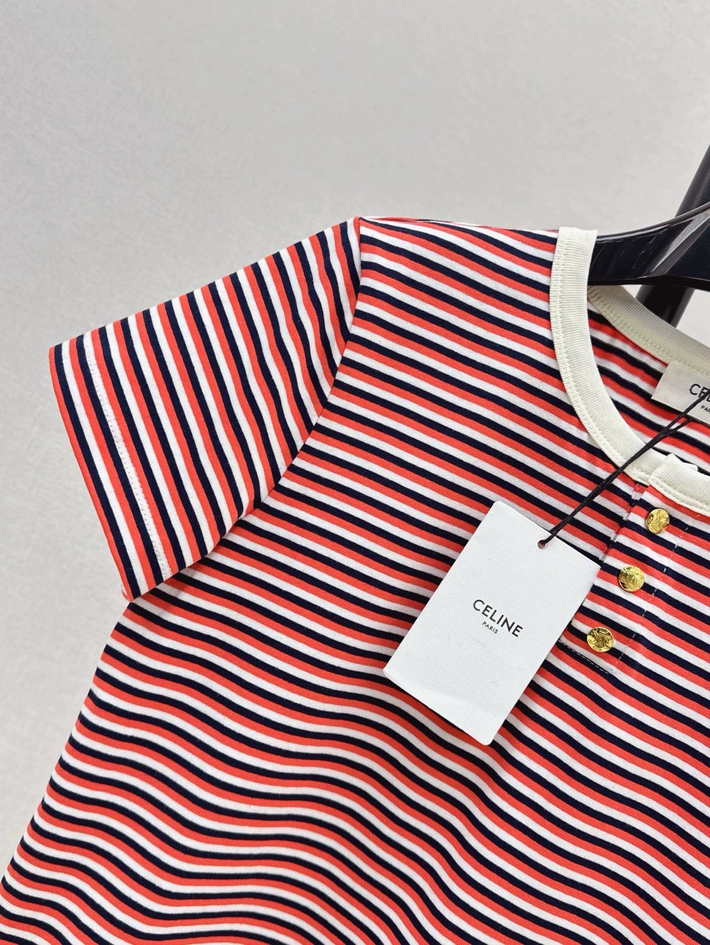 Ce 25 Spring/Summer Latest Striped Short Sleeve T-Shirt