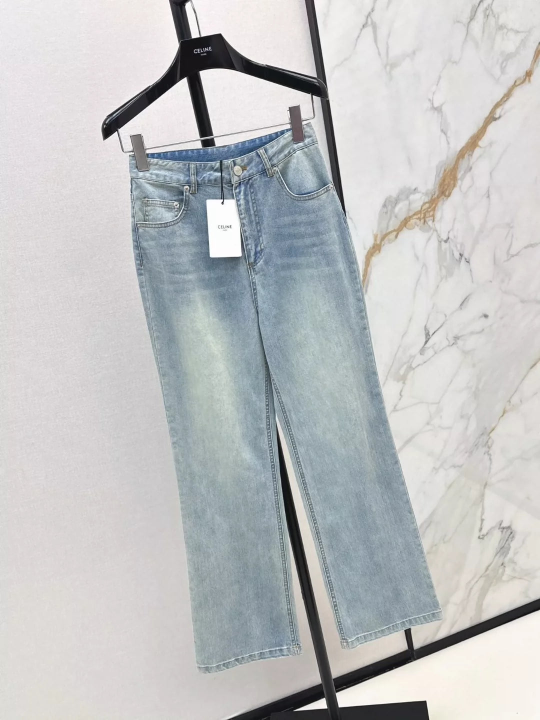 Ce 25 spring and summer new color collision straight jeans
