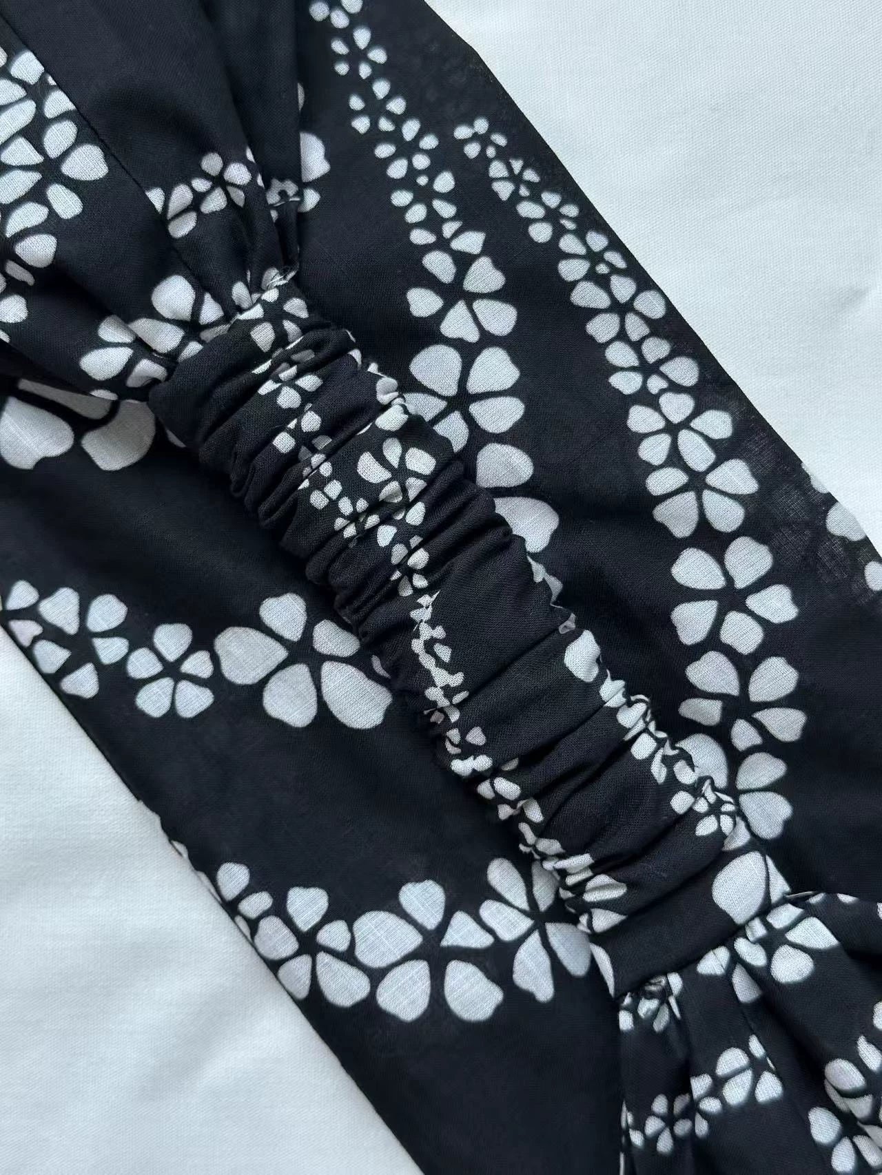 C 25 Camellia Print Tulle Headband