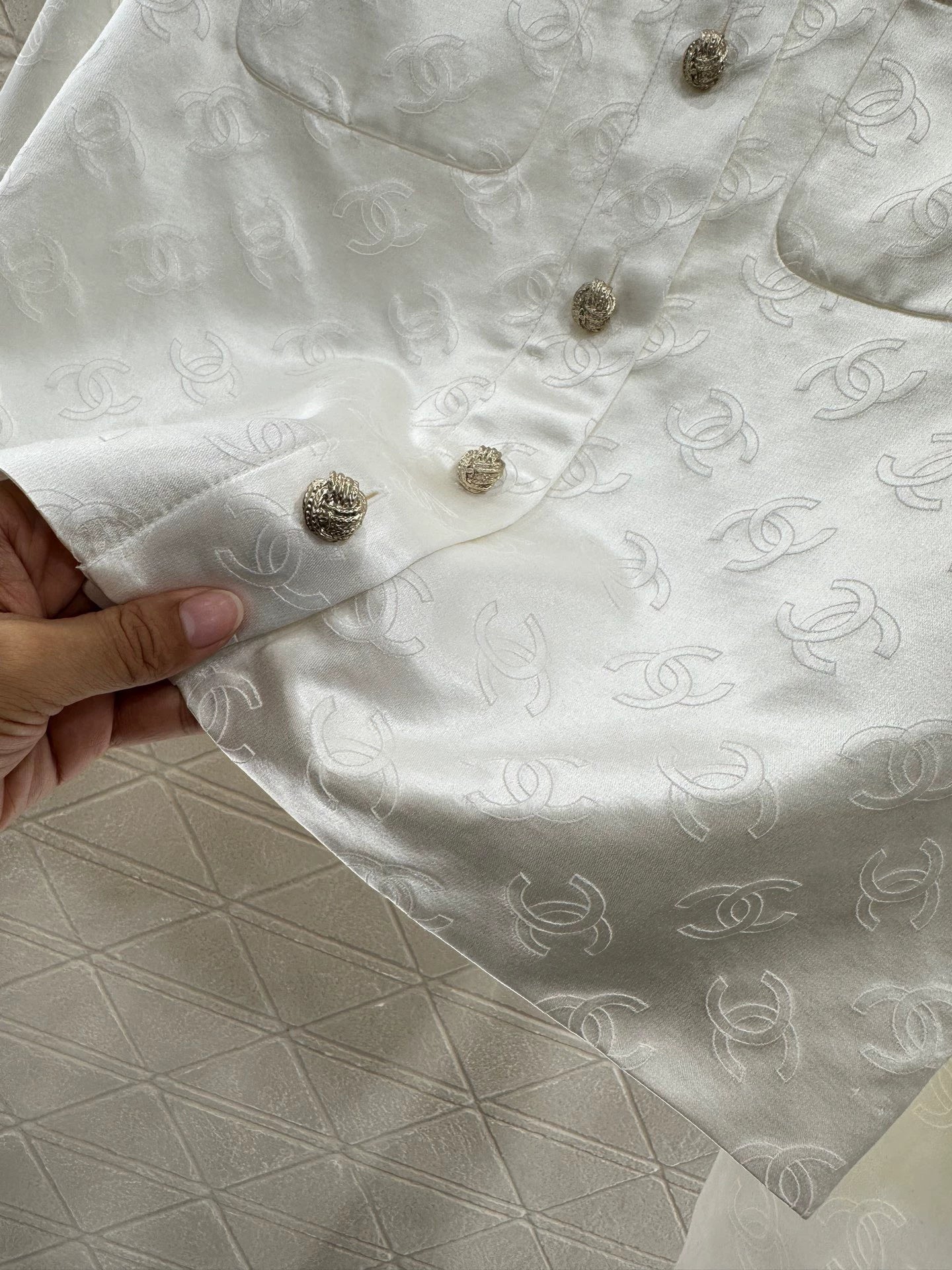 C 25 Silk cotton jacquard small jacket