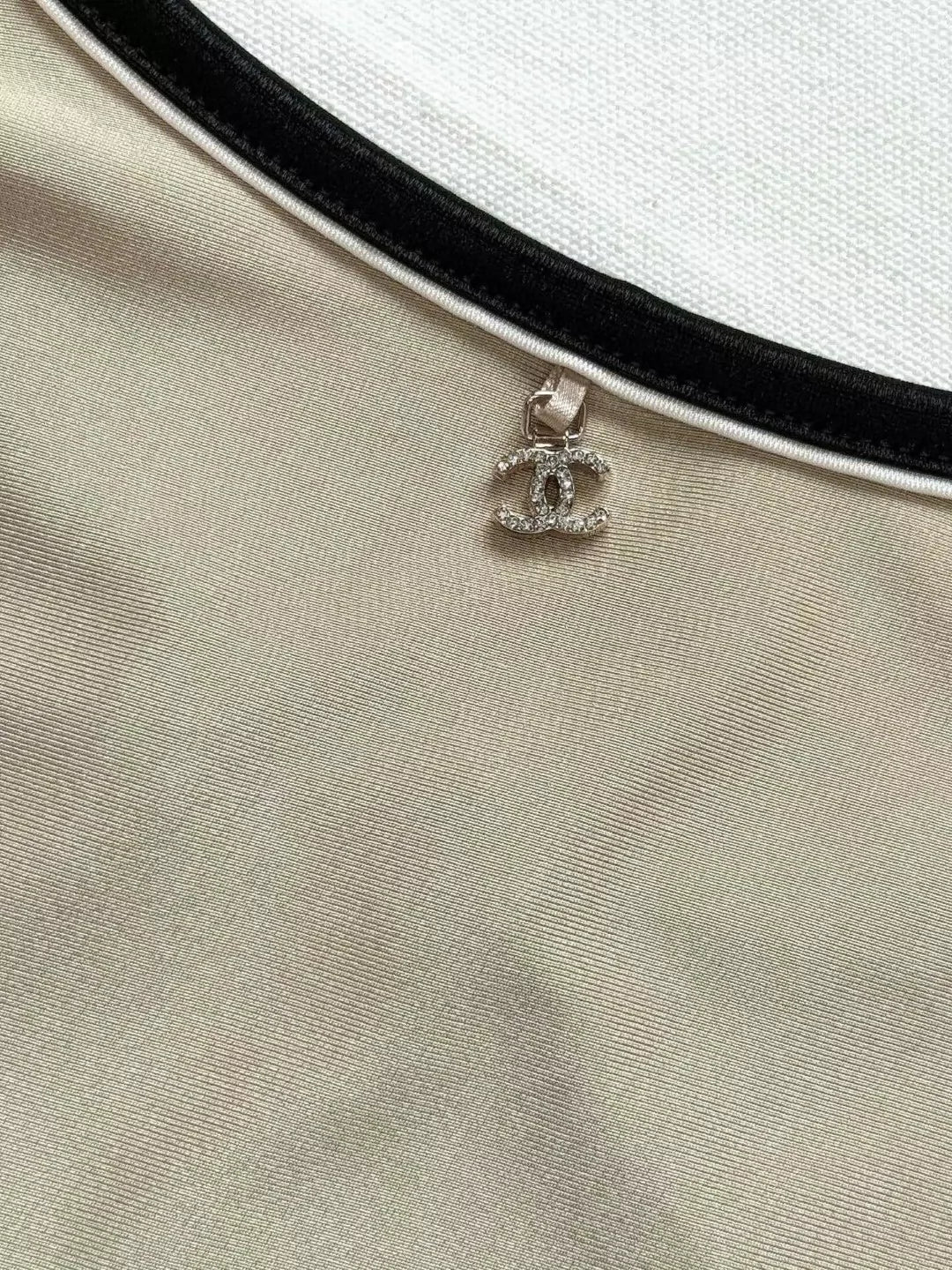 L 25 Rhinestone Logo Swimsuit