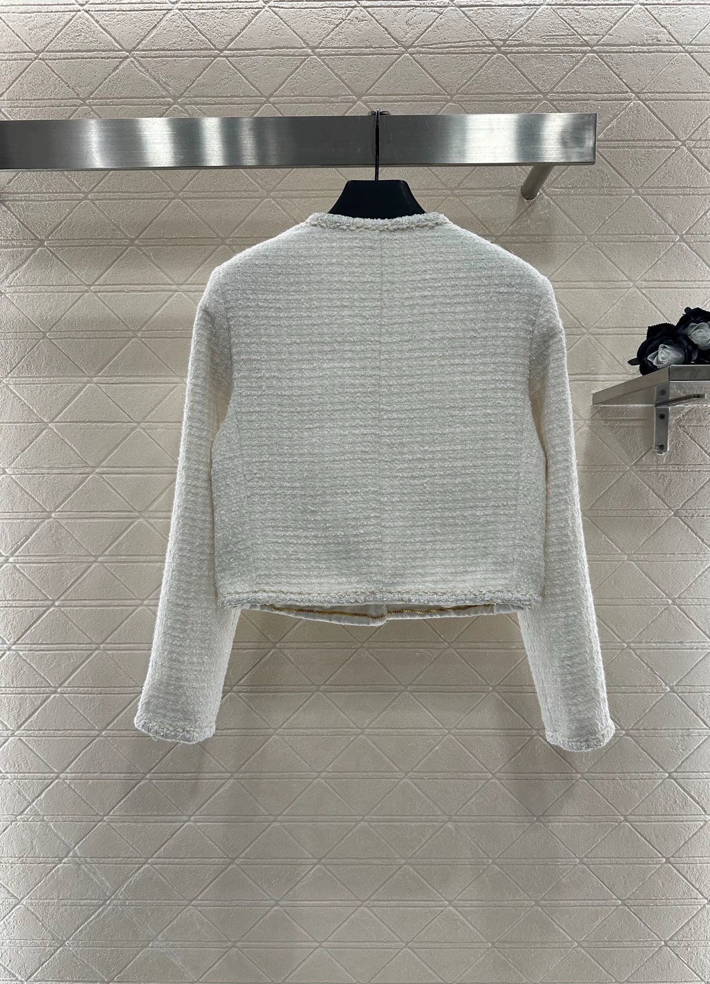C 25 Bound woven tweed jacket