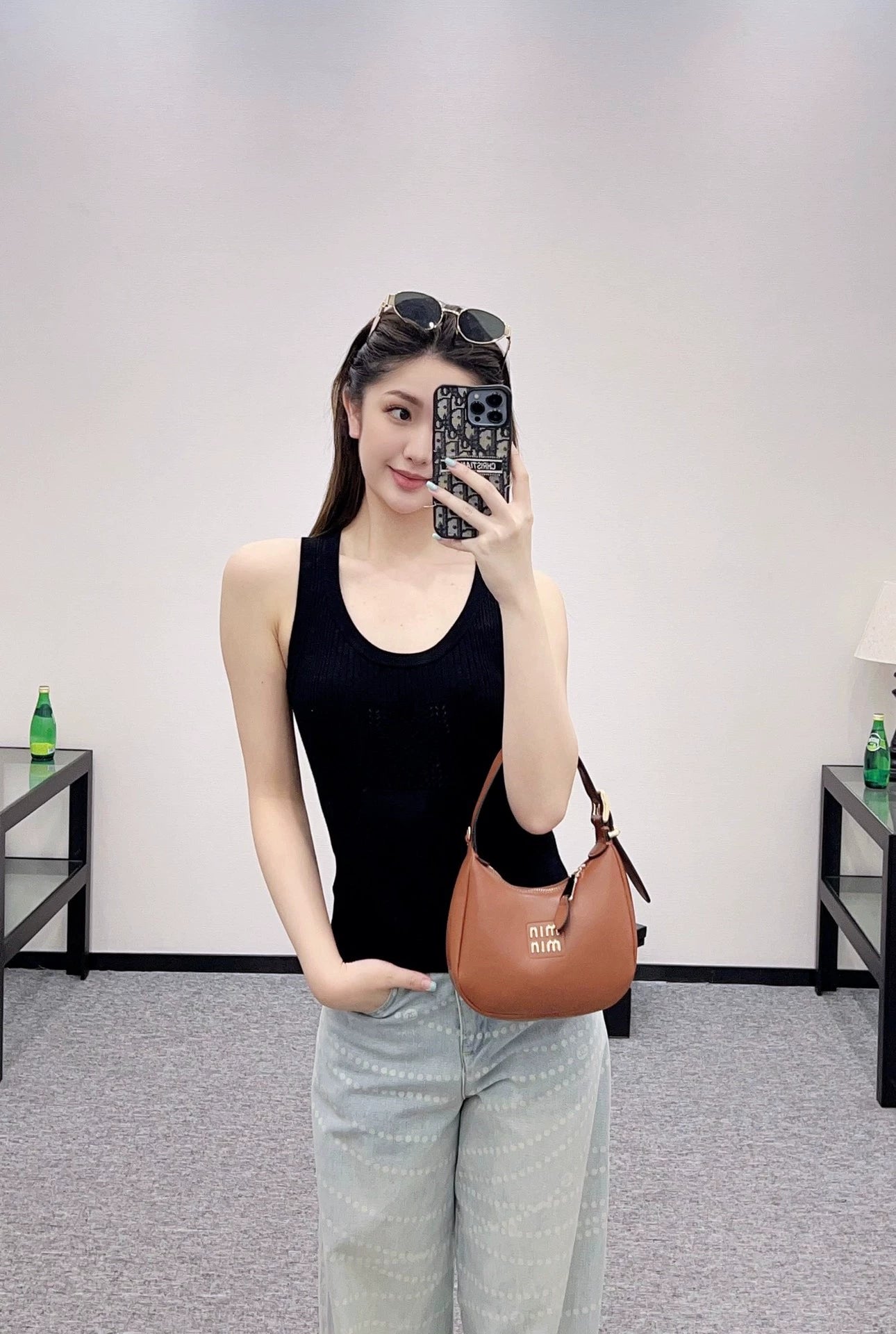 C 25 autumn and winter new product heart logo intarsia knitted vest