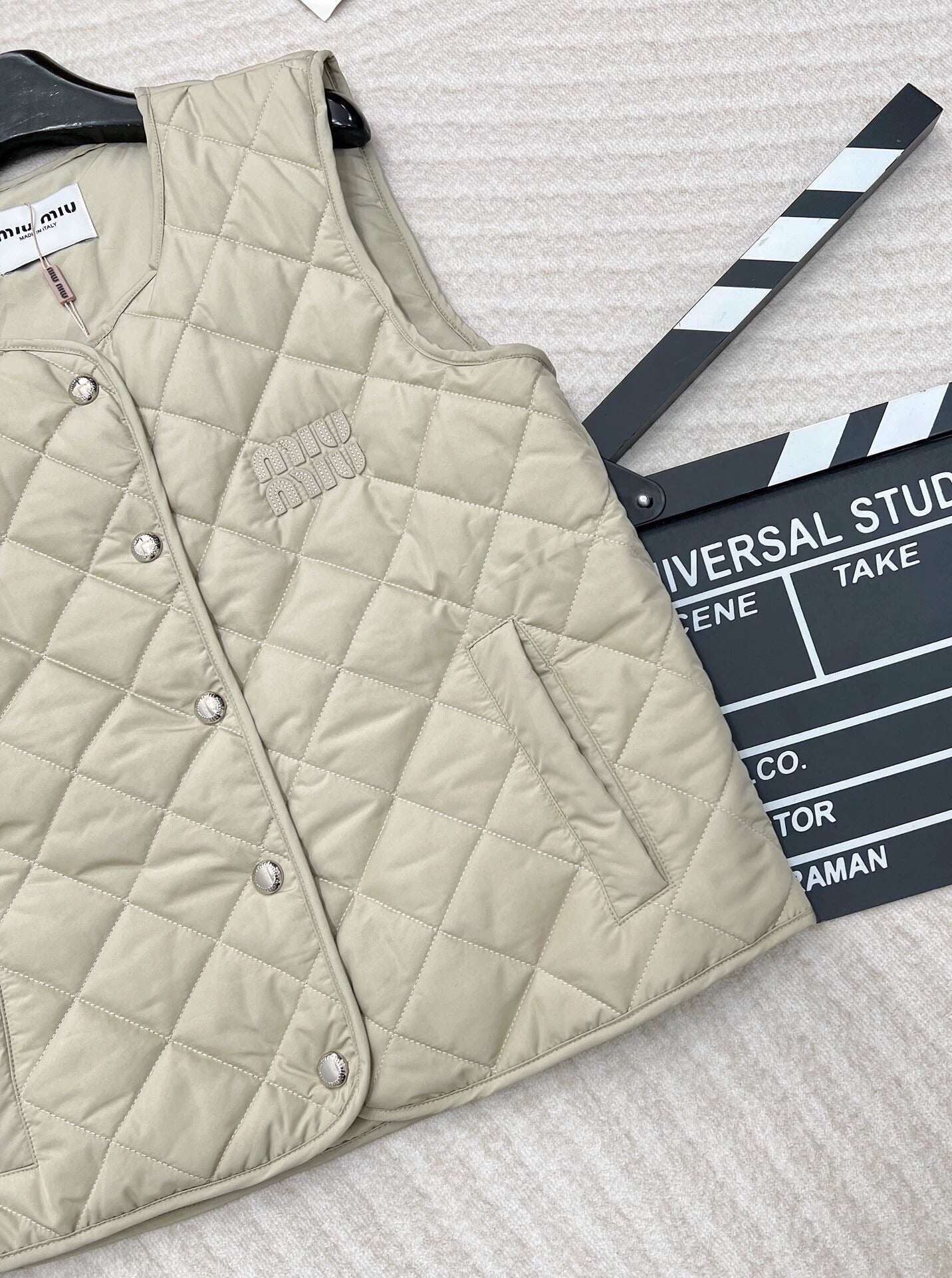 M New Diamond-Patterned Padded Vest
