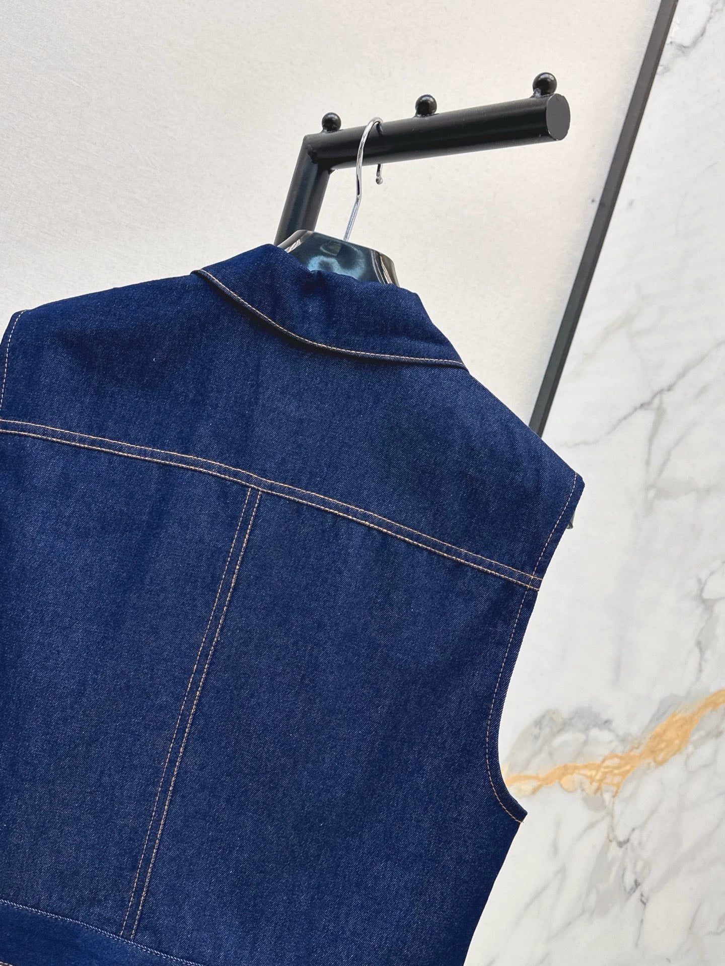 CE 25 Spring/Summer New Double Pocket Denim Vest Jacket