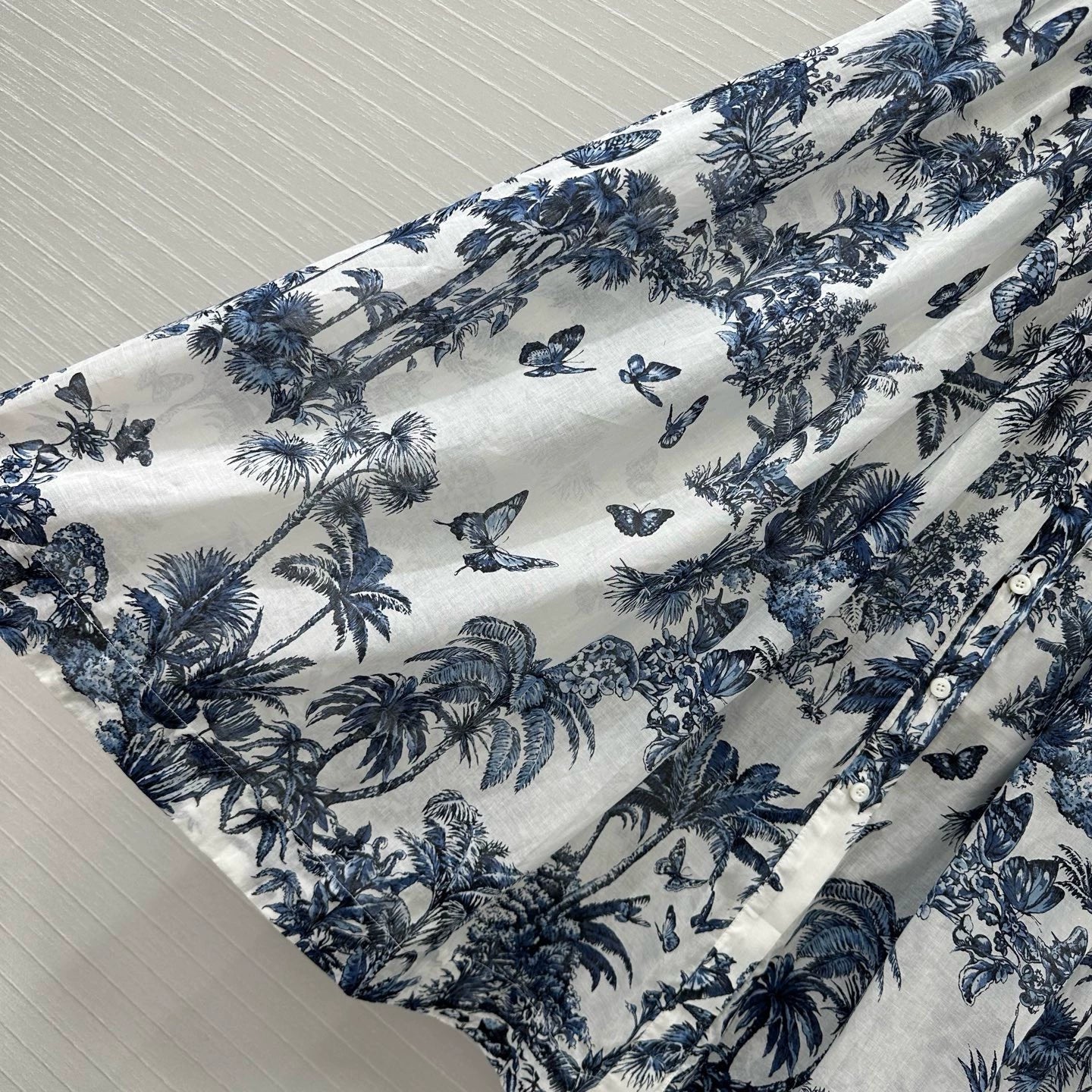 D 25 Spring/Summer New Printed Petticoat Neck Short Sleeve Dresses
