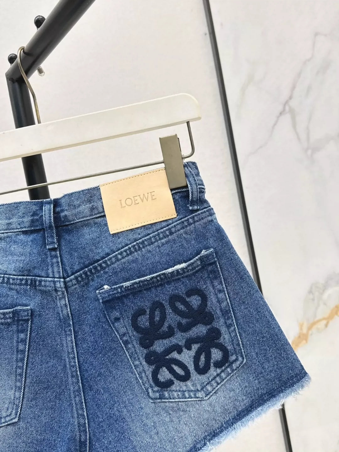 Lo 25 Spring Summer Latest Vintage Raw Edge Washed Ultra Short Denim Shorts