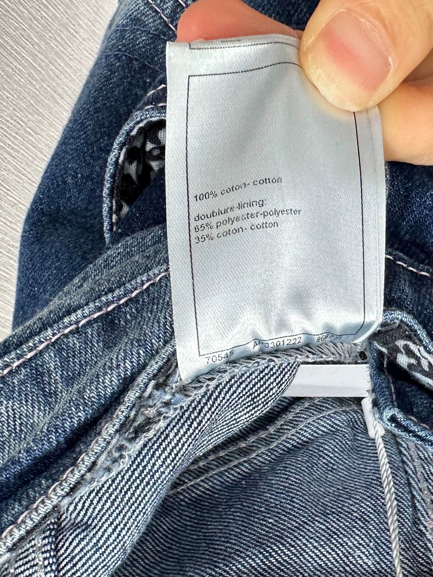 C 25 High-Rise Bleached Crinkle Jeans.