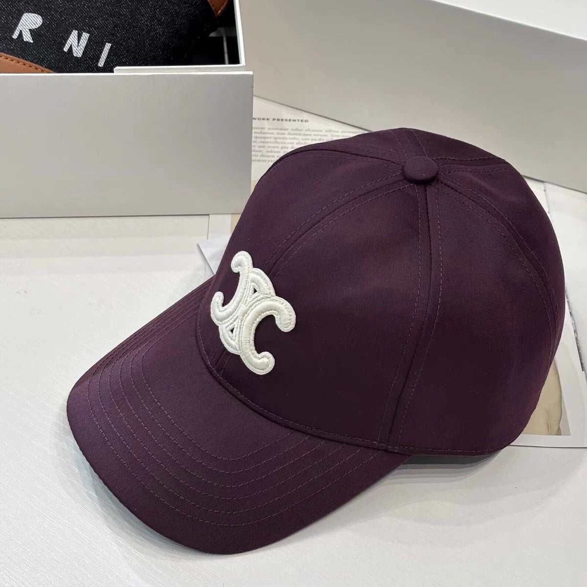 Ce 25 Embroidery Baseball cap Silver buckle series