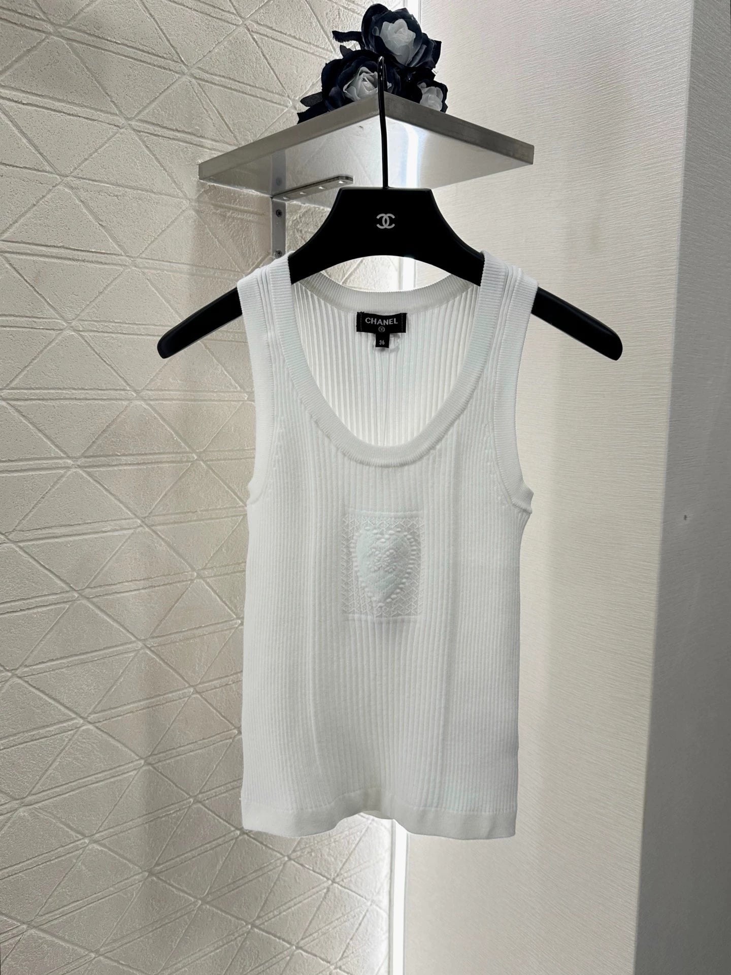 C 25 autumn and winter new product heart logo intarsia knitted vest