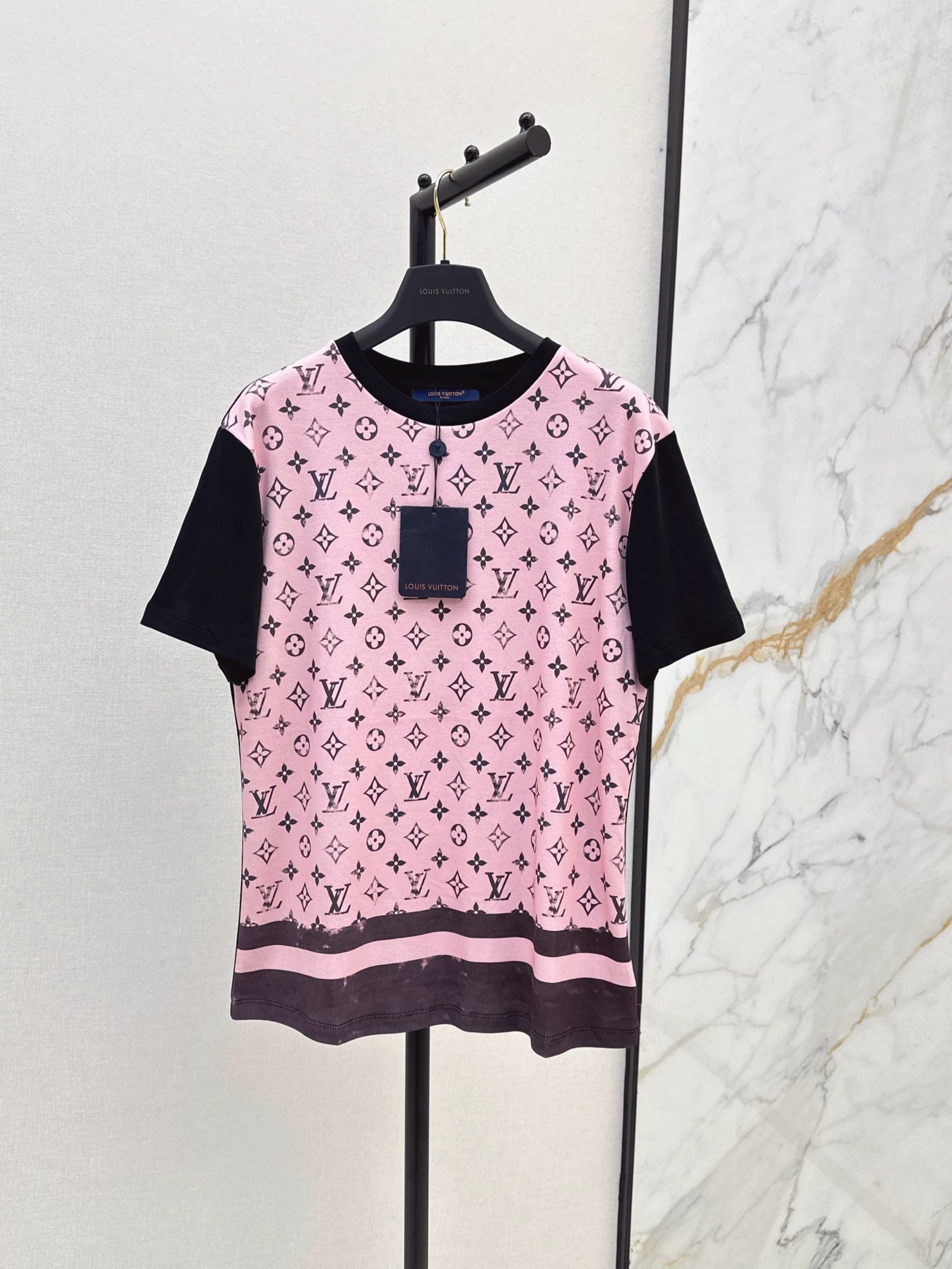 L 25 Printed knitted short sleeves