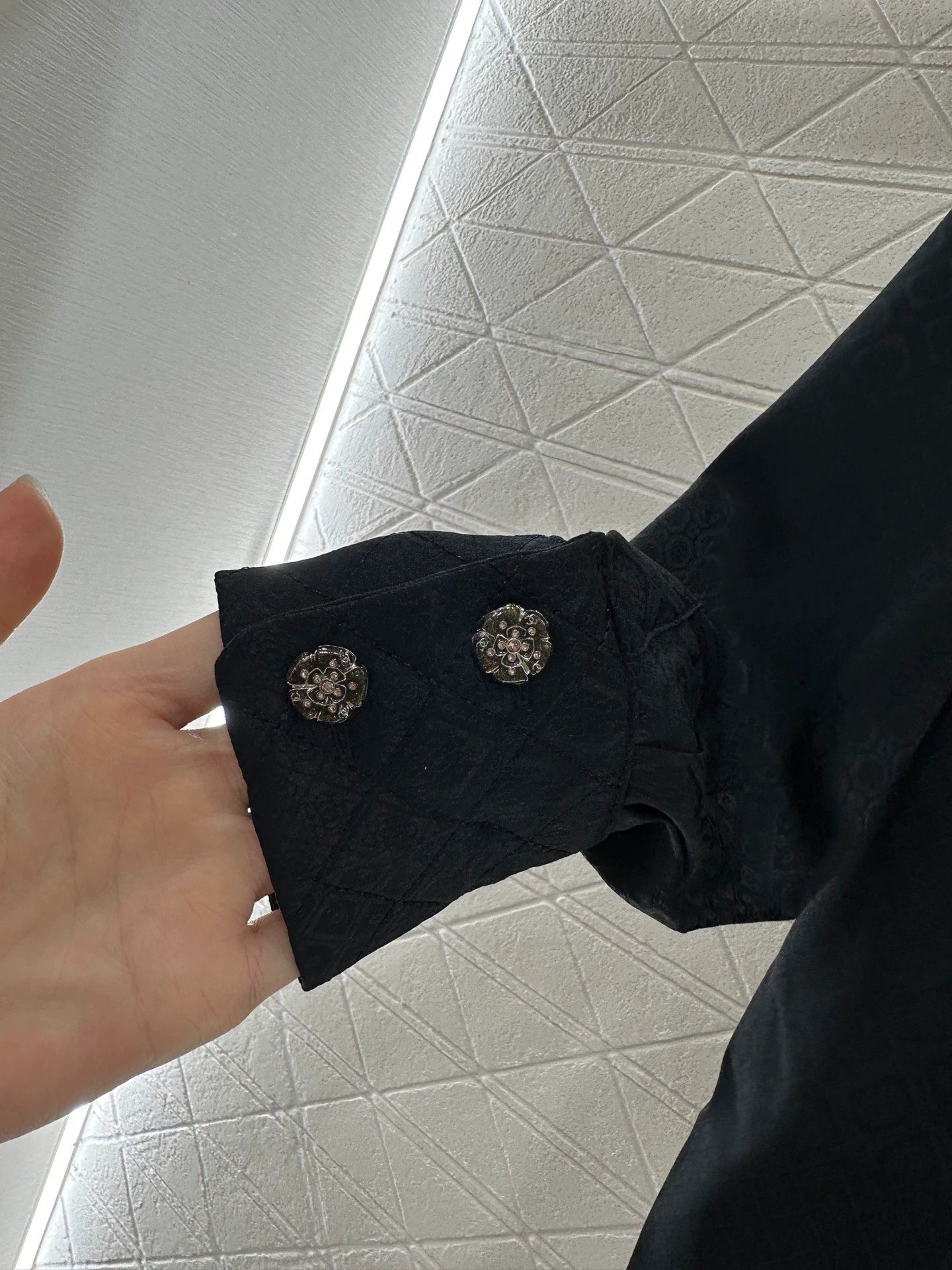 C 25 Jacquard Diamond Pocket Shirt