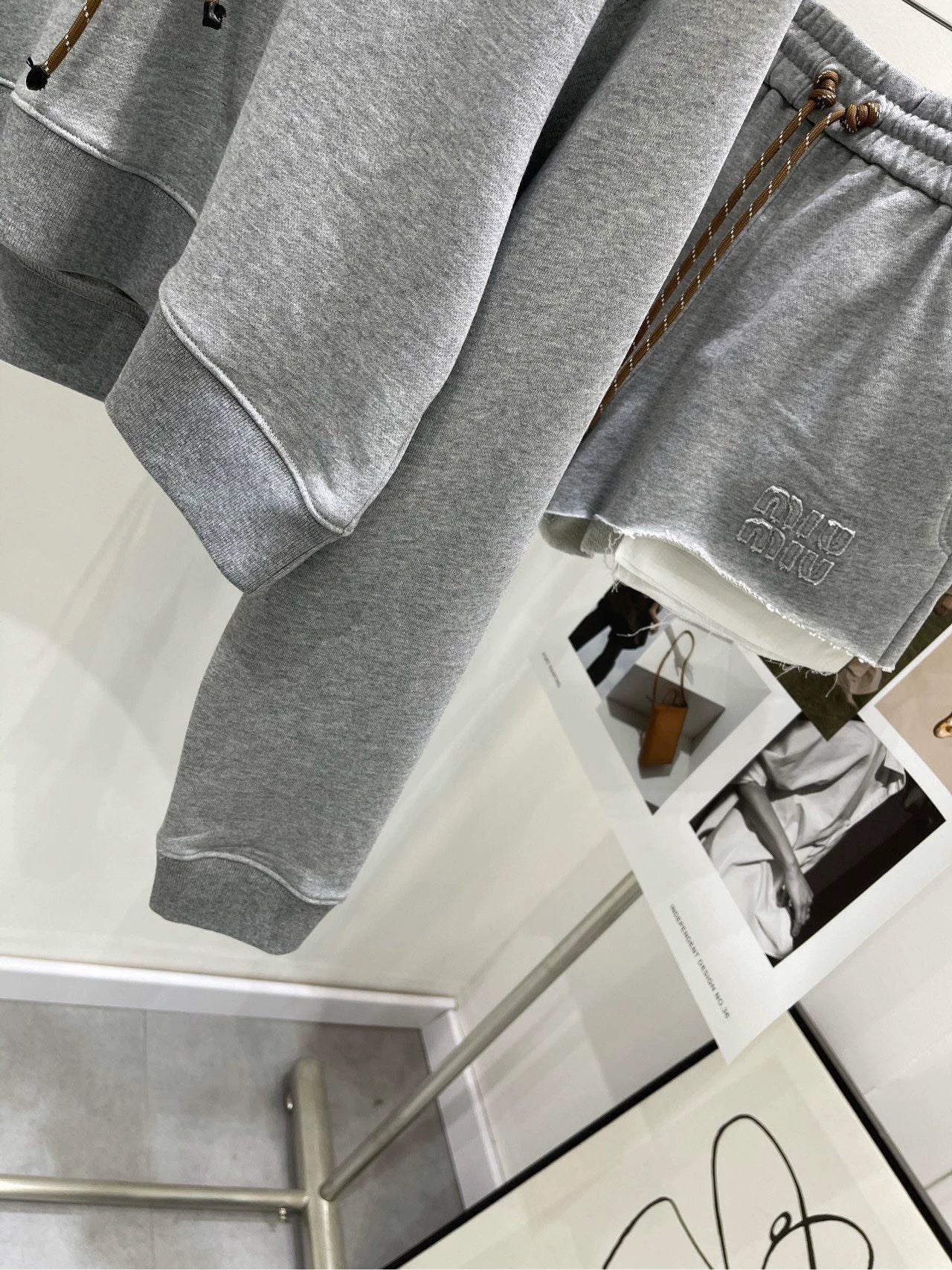 M 24 Grey hooded sweatshirt