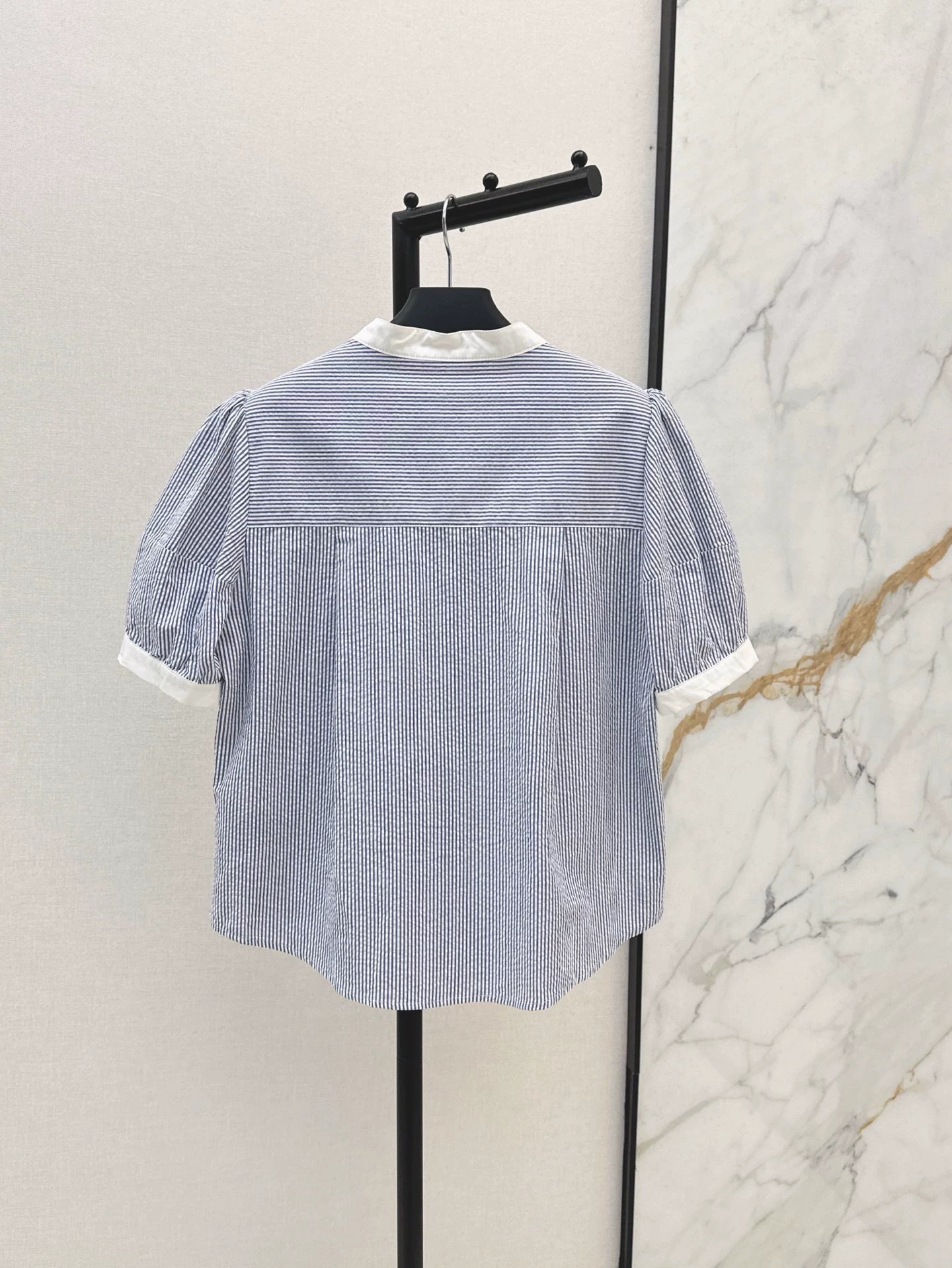 P 25 Spring/Summer newest style letter embroidery decoration short-sleeved shirt