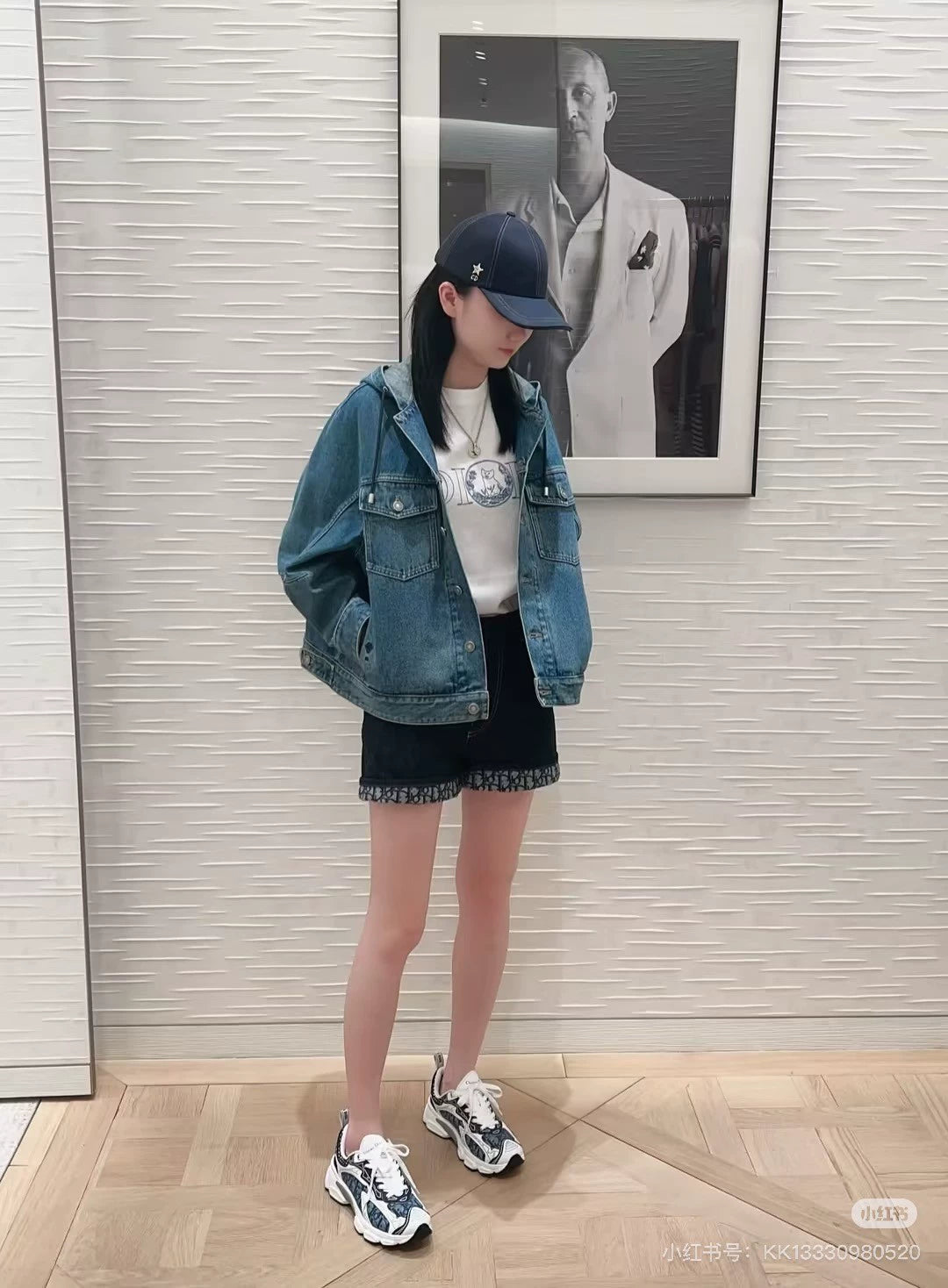 D 25 new hooded denim jacket