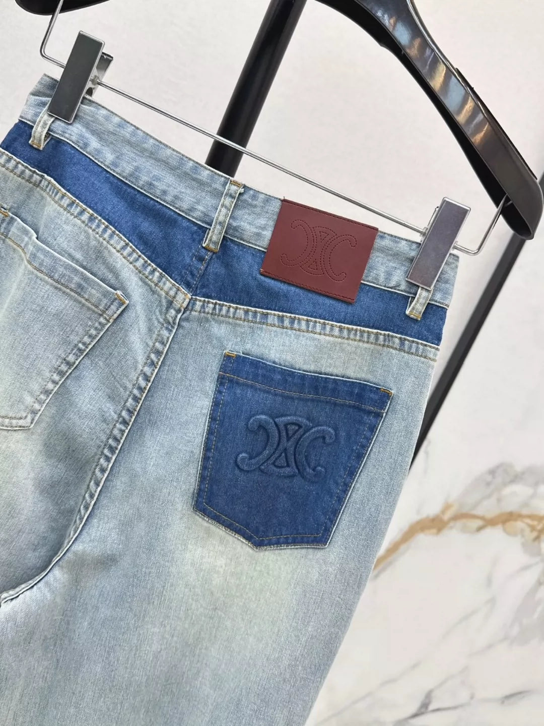 Ce 25 spring and summer new color collision straight jeans