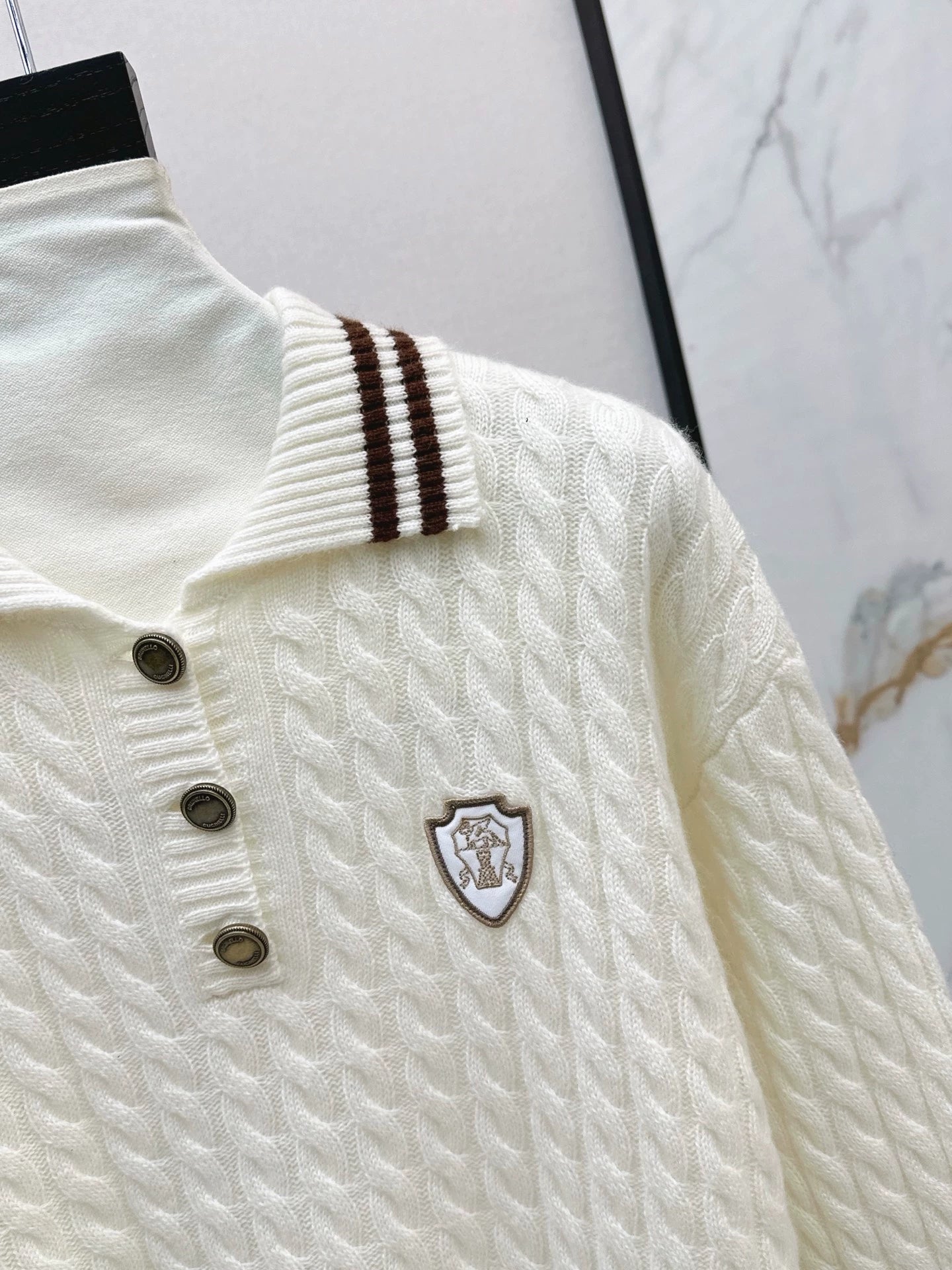 Bru 25 Logo-embellished cashmere sweater