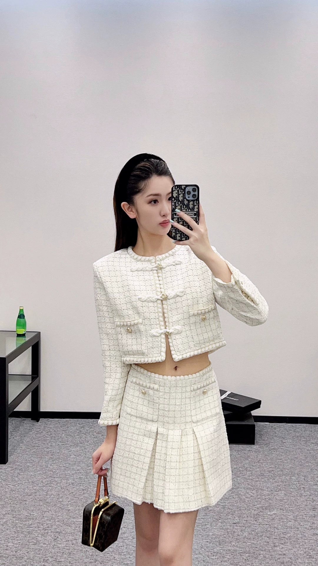 C 25fw woven crop jacket