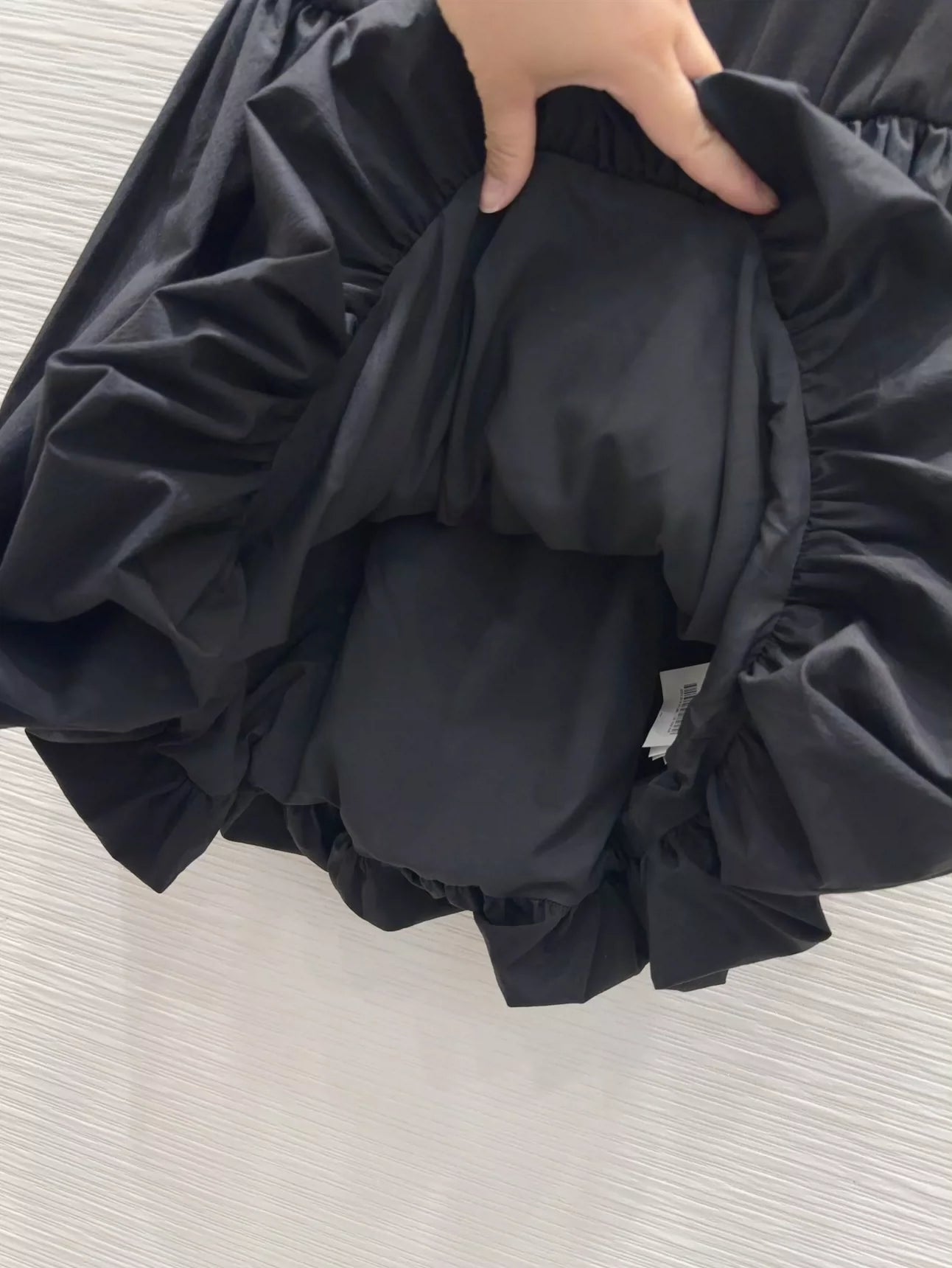 P 25 New Triangle Label Vest Pod Dress (Black & White)