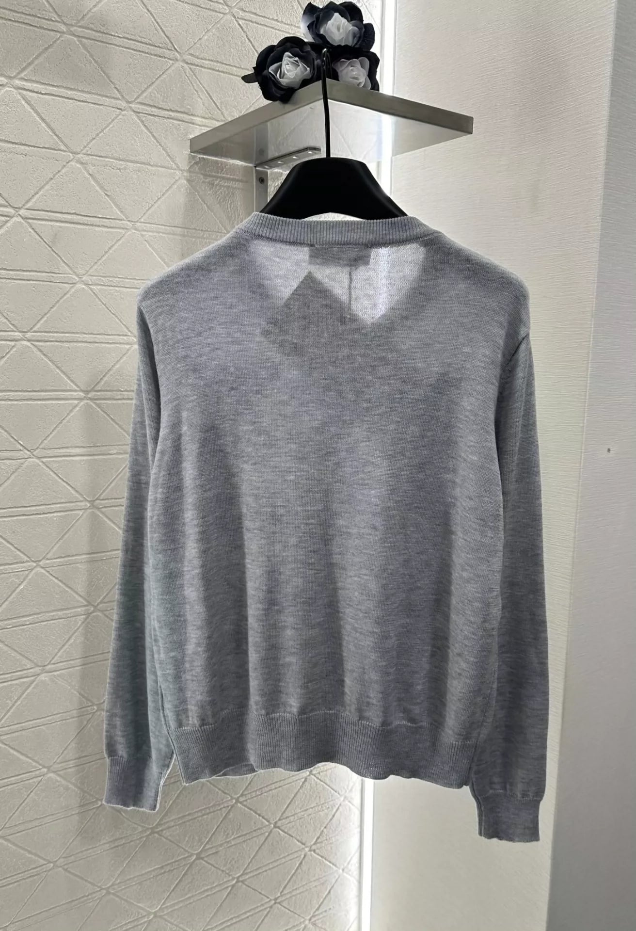 M 25 Diamond Bow Knit Cardigan