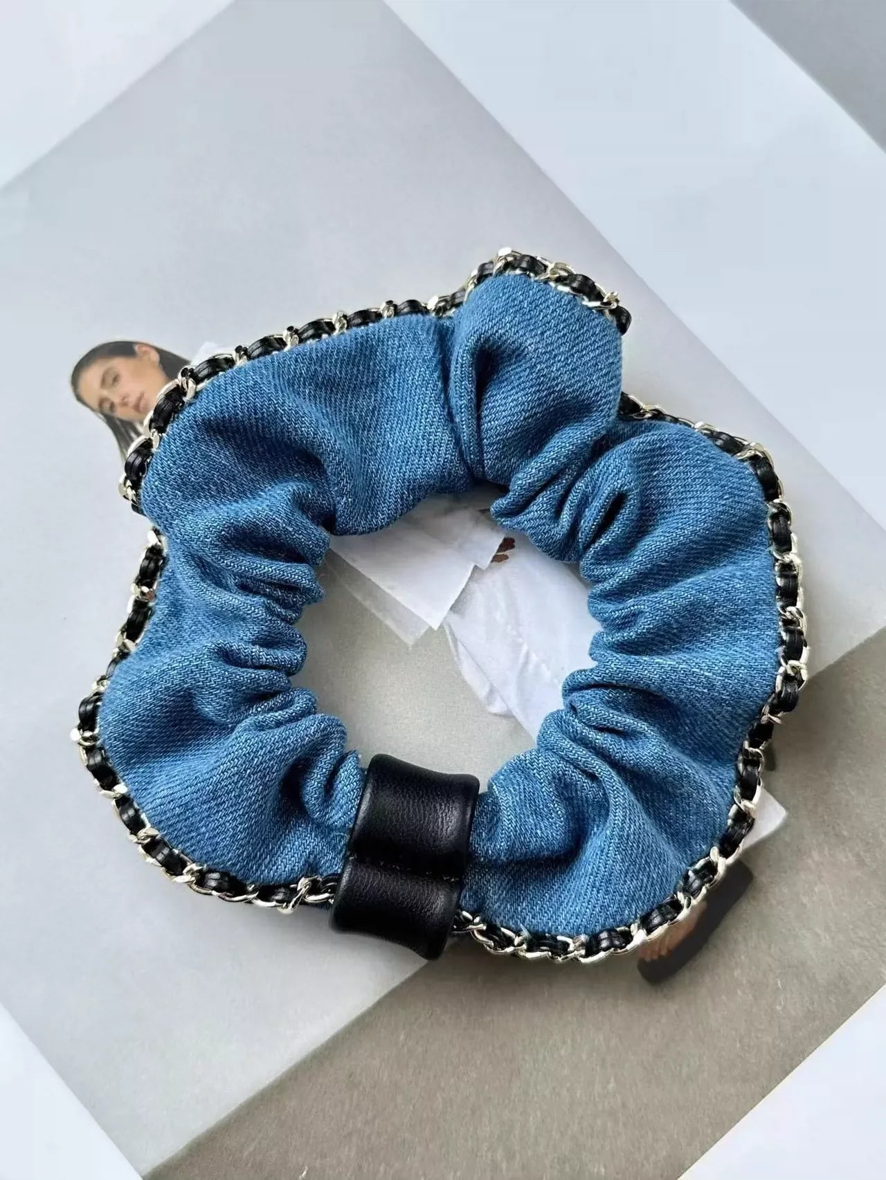25 Summer New Metal Edge Denim Hairband