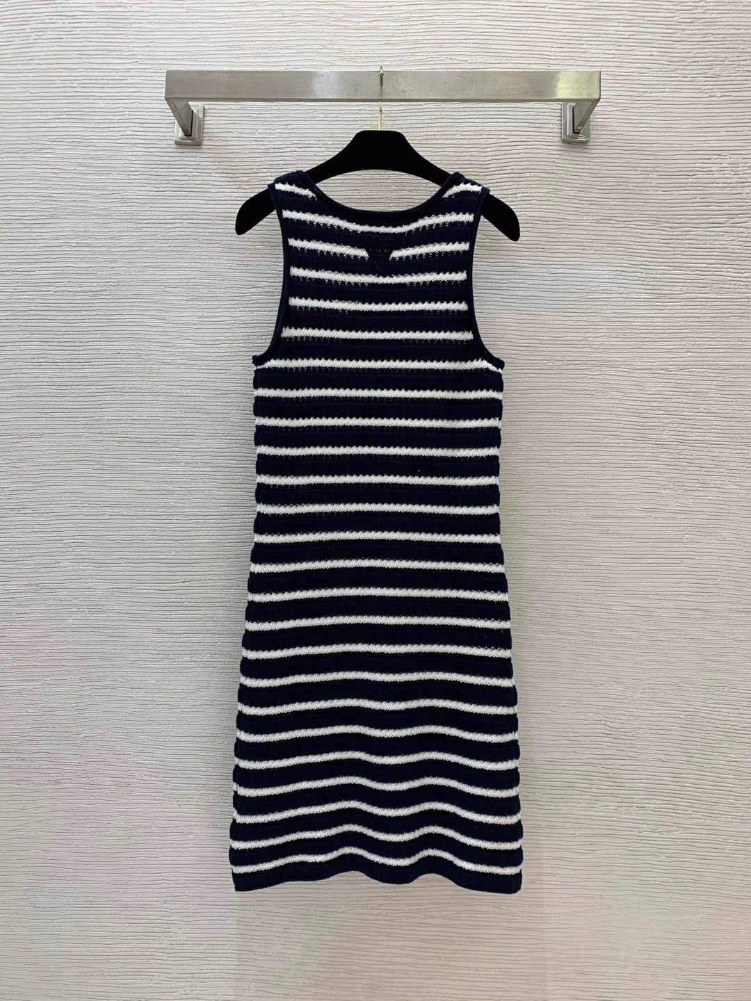 P 25 new striped sleeveless vest dress knitted dress