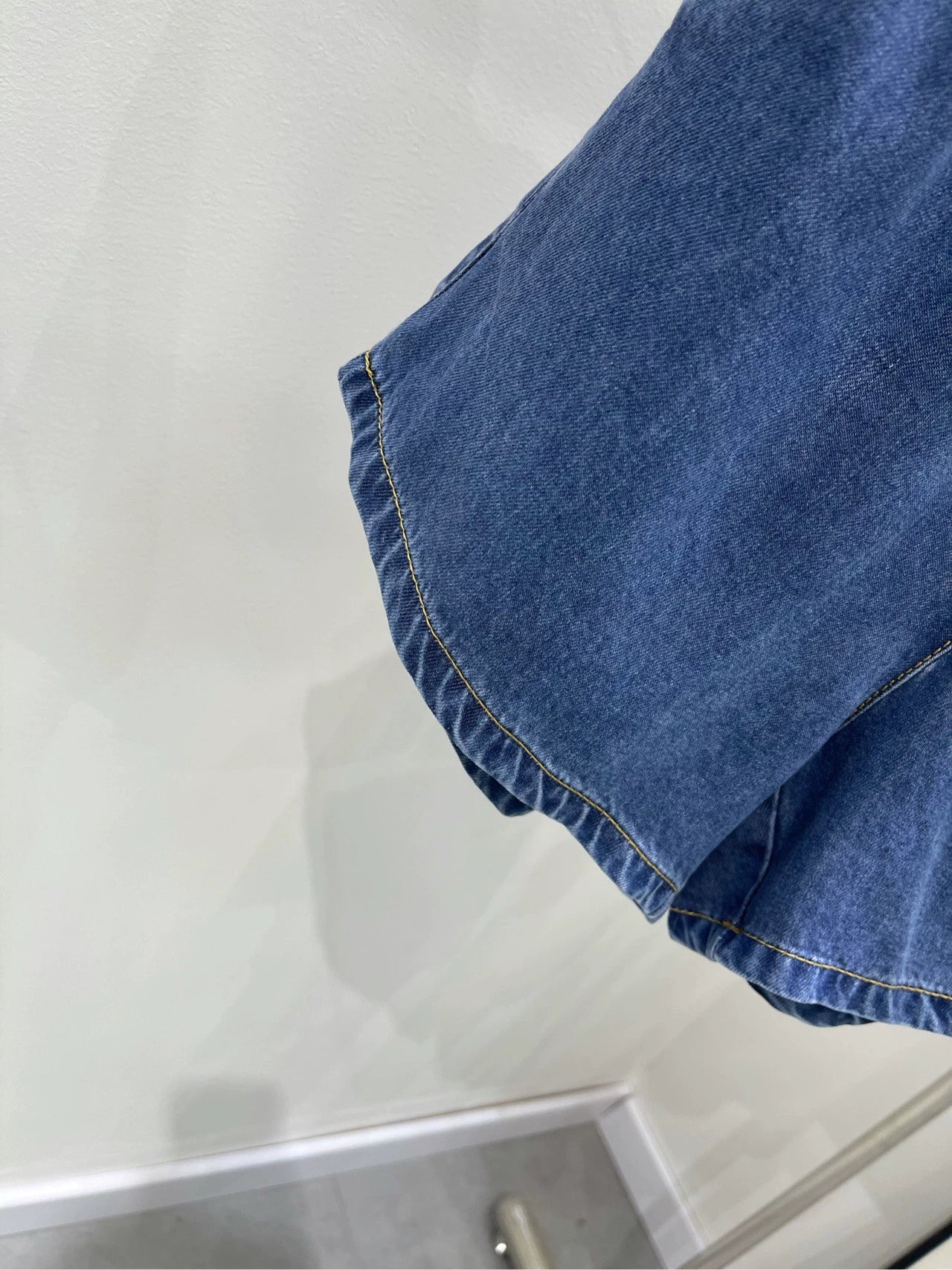 M 24 Dark blue soft denim shorts